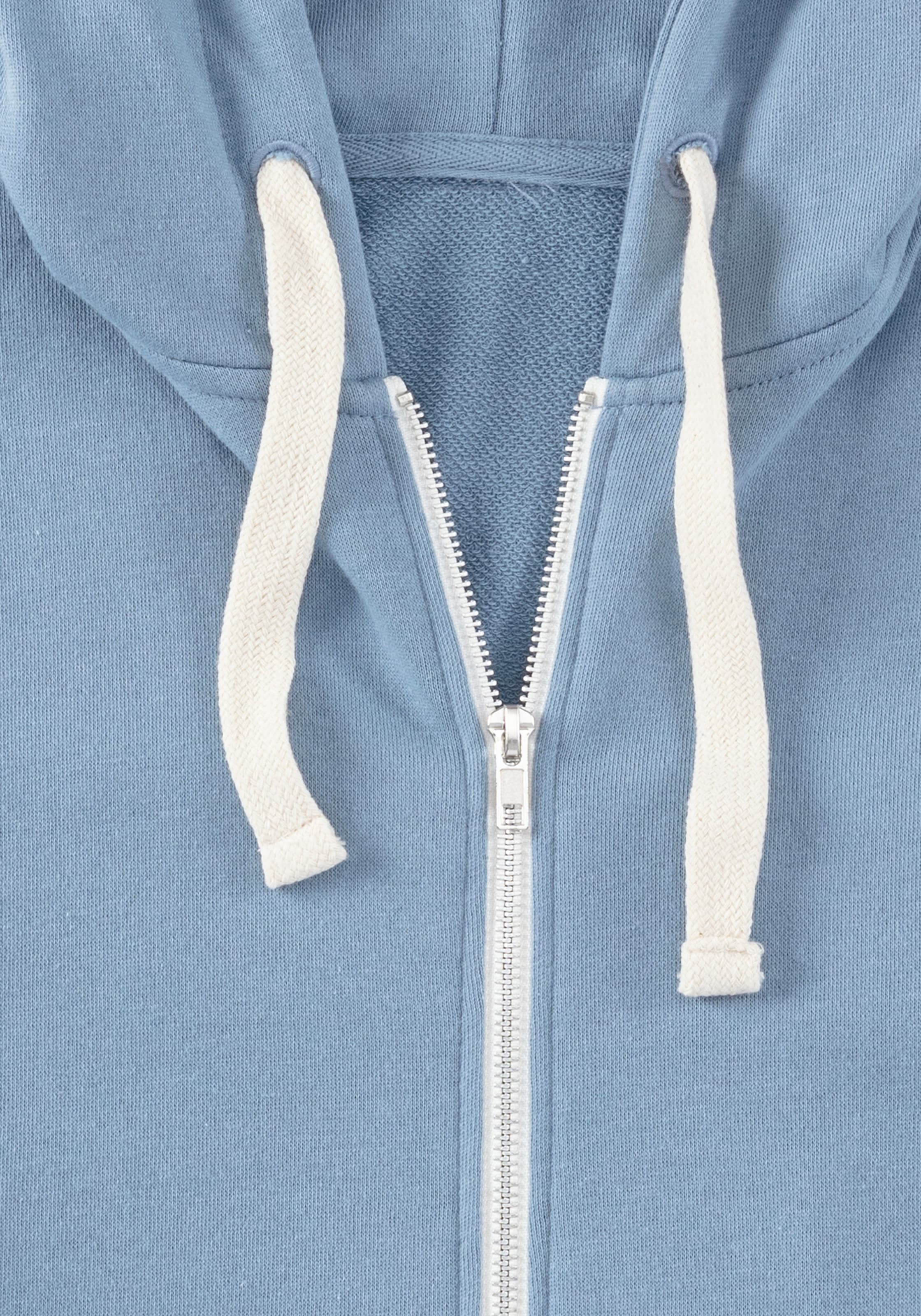 KangaROOS Kapuzensweatjacke mit Kapuze, kontrast Zipper und kontrast Bänder