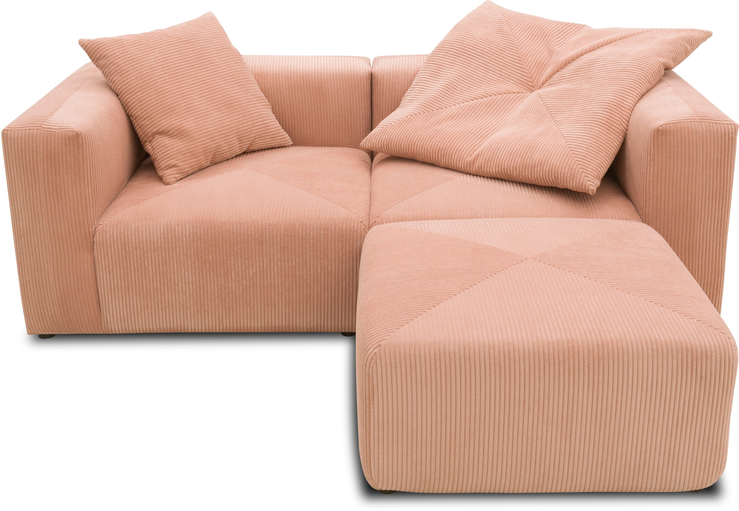 RAUM.ID Ecksofa "Gerrid L-Form", Cord, Modulsofa, bestehend aus 2 Eckelemen günstig online kaufen