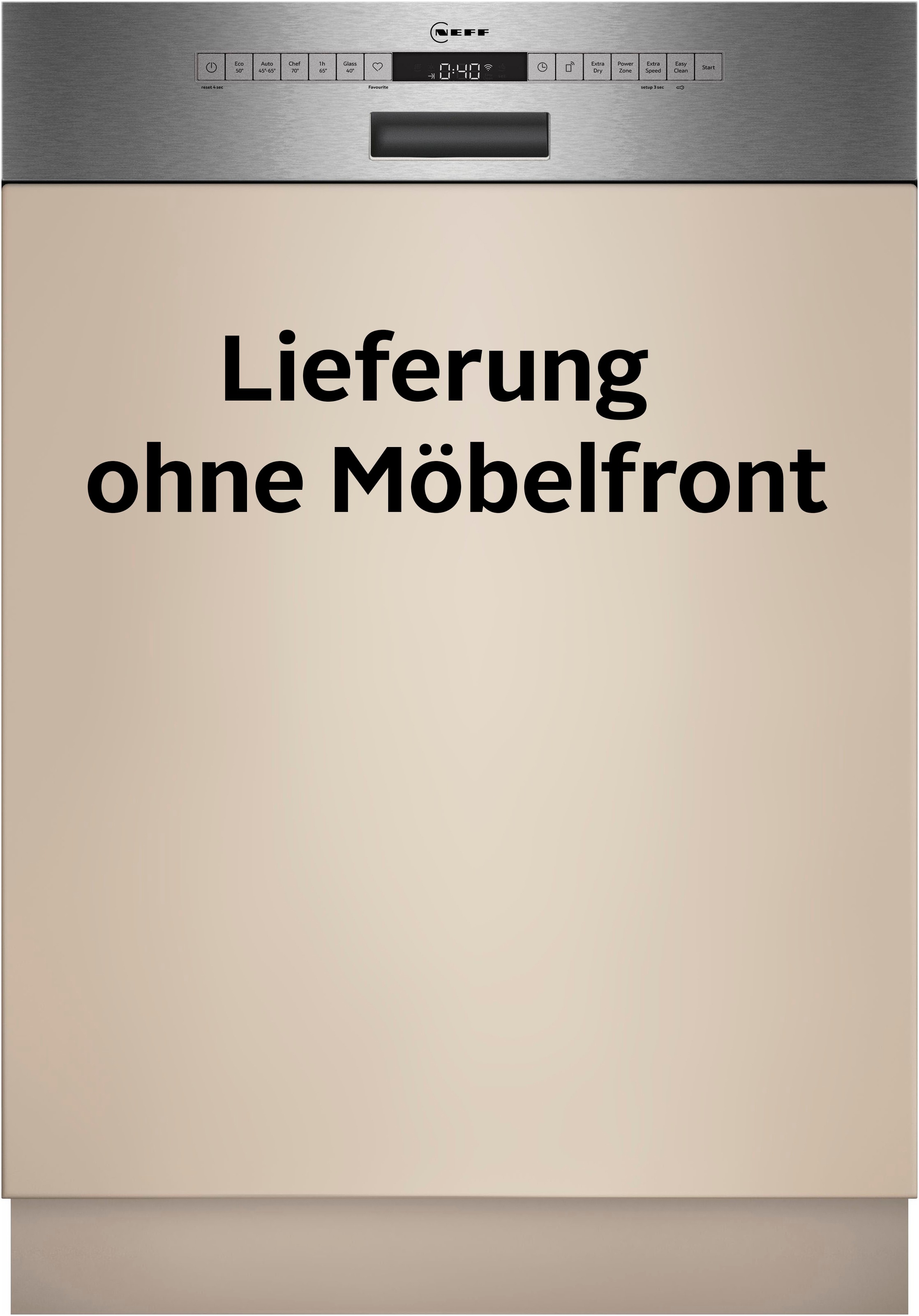 NEFF teilintegrierbarer Geschirrspüler N 50 »S145ECS01E« 14 Maßgedecke Besteckschublade für einfaches Beladen silberfarben Chef 70°C – das...