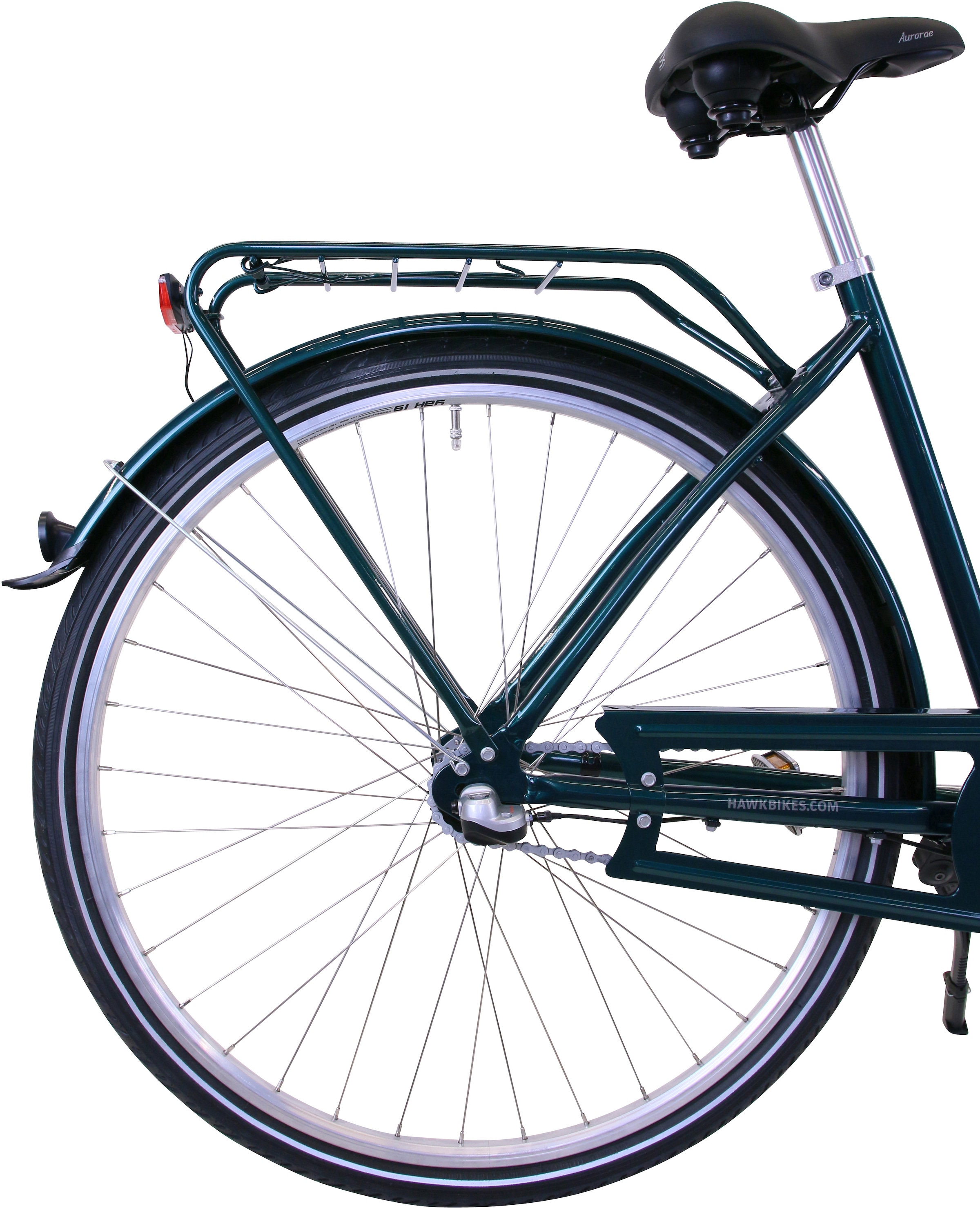 HAWK Bikes Cityrad »City Classic Joy British Green«, 3 Gang, Shimano, Nexus Schaltwerk, für Damen und Herren