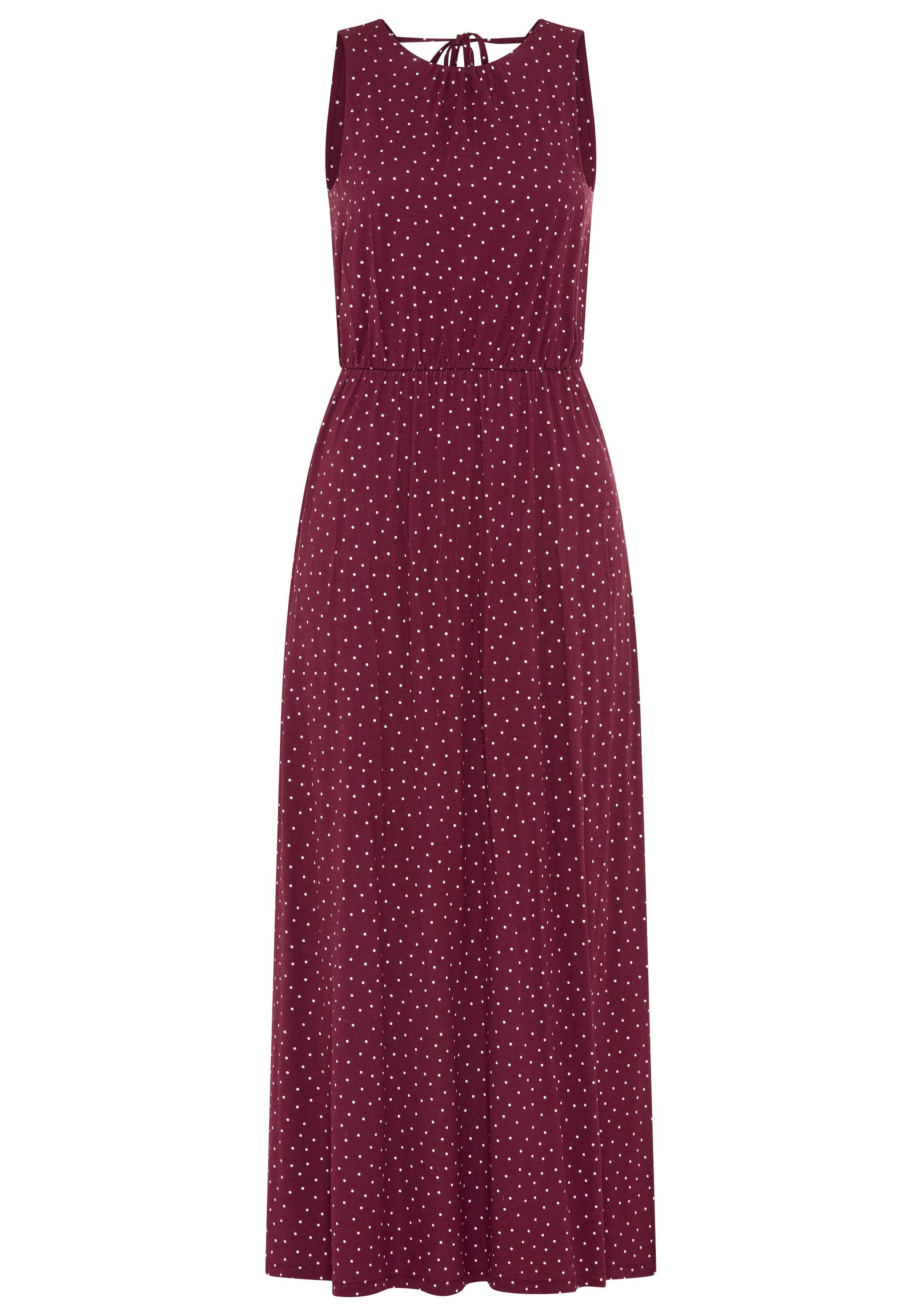 Laura Scott Sommerkleid bodennah geschnitten, für warme Tage, aus Single Jersey, geblümt