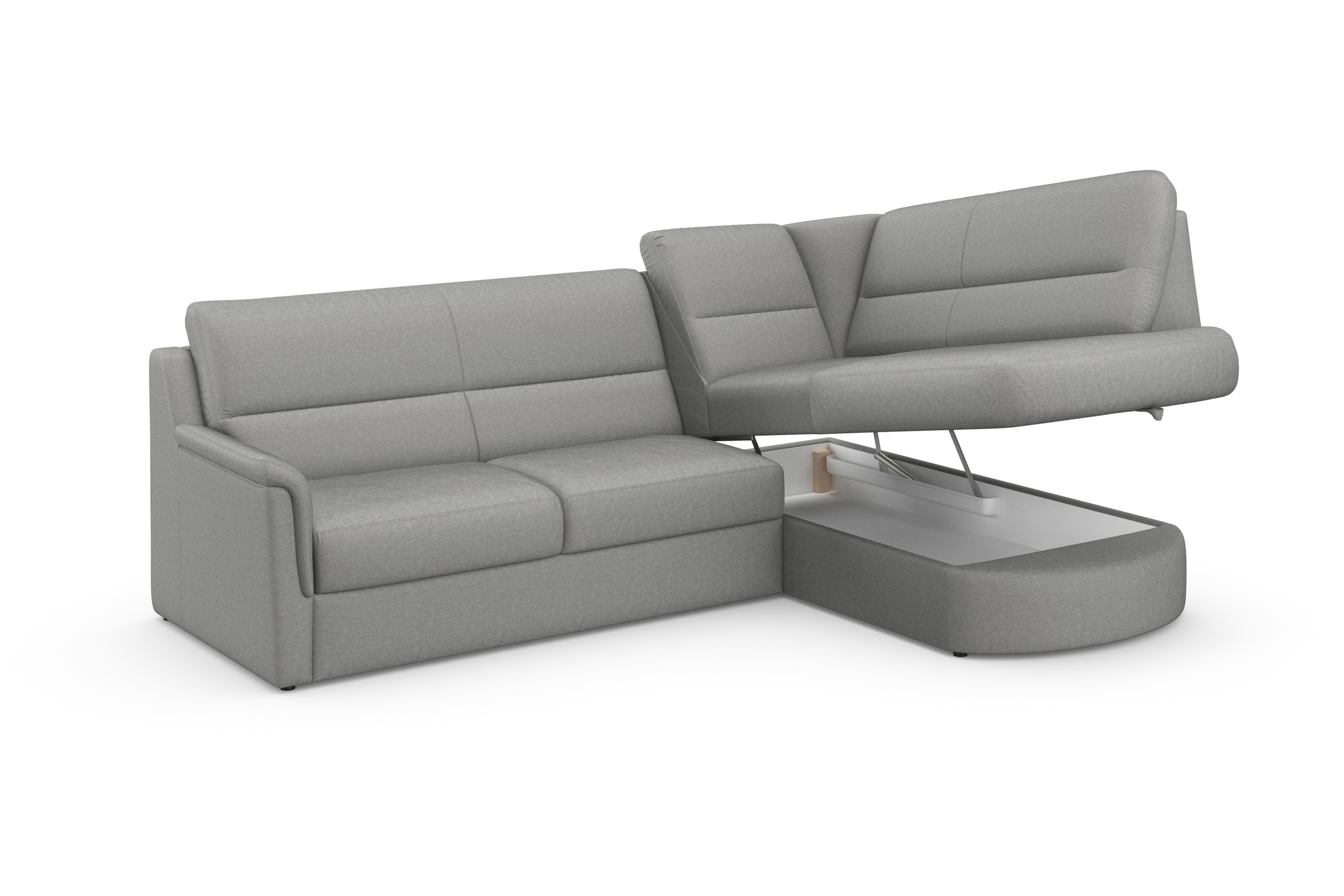 sit&more Ecksofa »Panini L-Form«, wahlweise mit Bettfunktion und Bettkasten