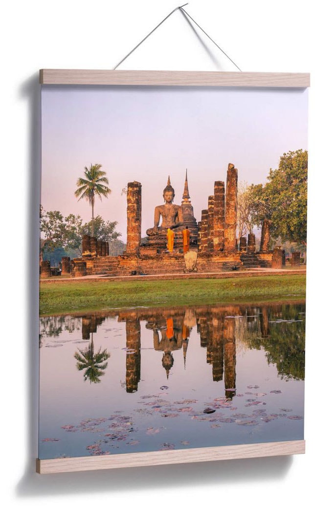 Poster, online St.), Wandbild, Tempel Poster Wandposter Bild, Wall-Art Gebäude, Sukhothai«, (1 bei »Buddhistischer