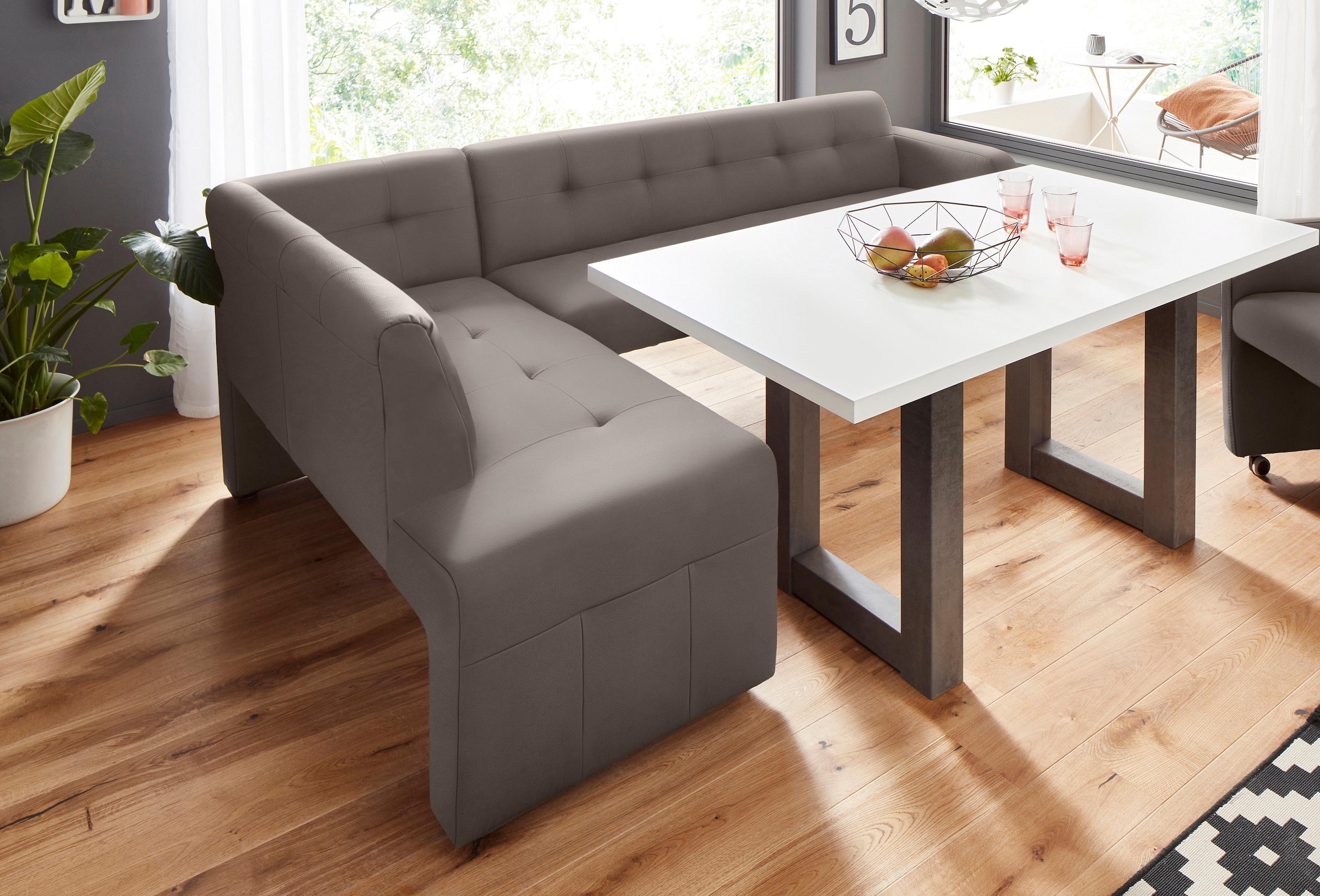 exxpo - sofa fashion Eckbank »Barista« Frei im Raum stellbar günstig online kaufen