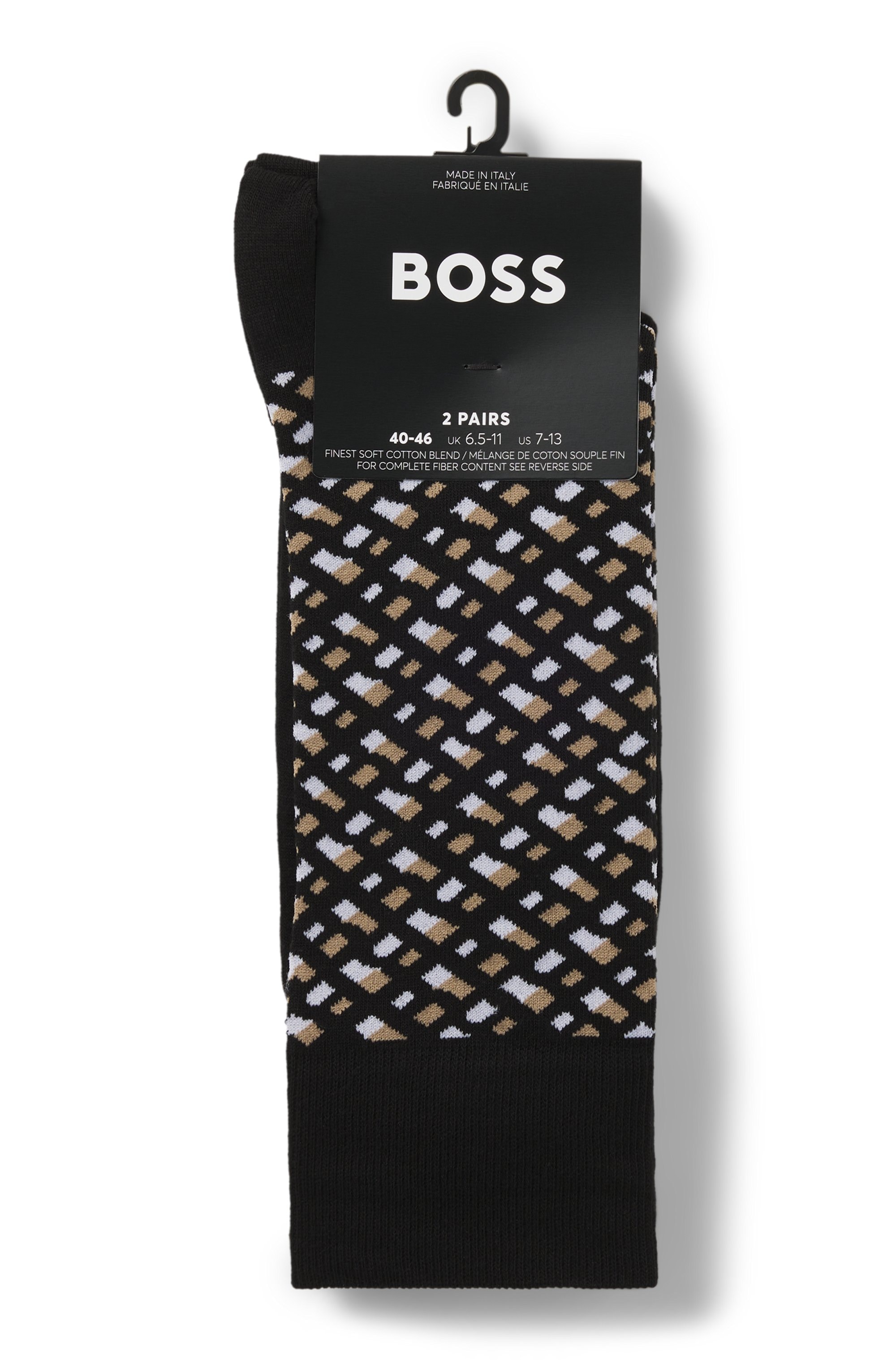 BOSS Socken »2P RS Monogram CC«, (Packung, 2 Paar), mit Logo