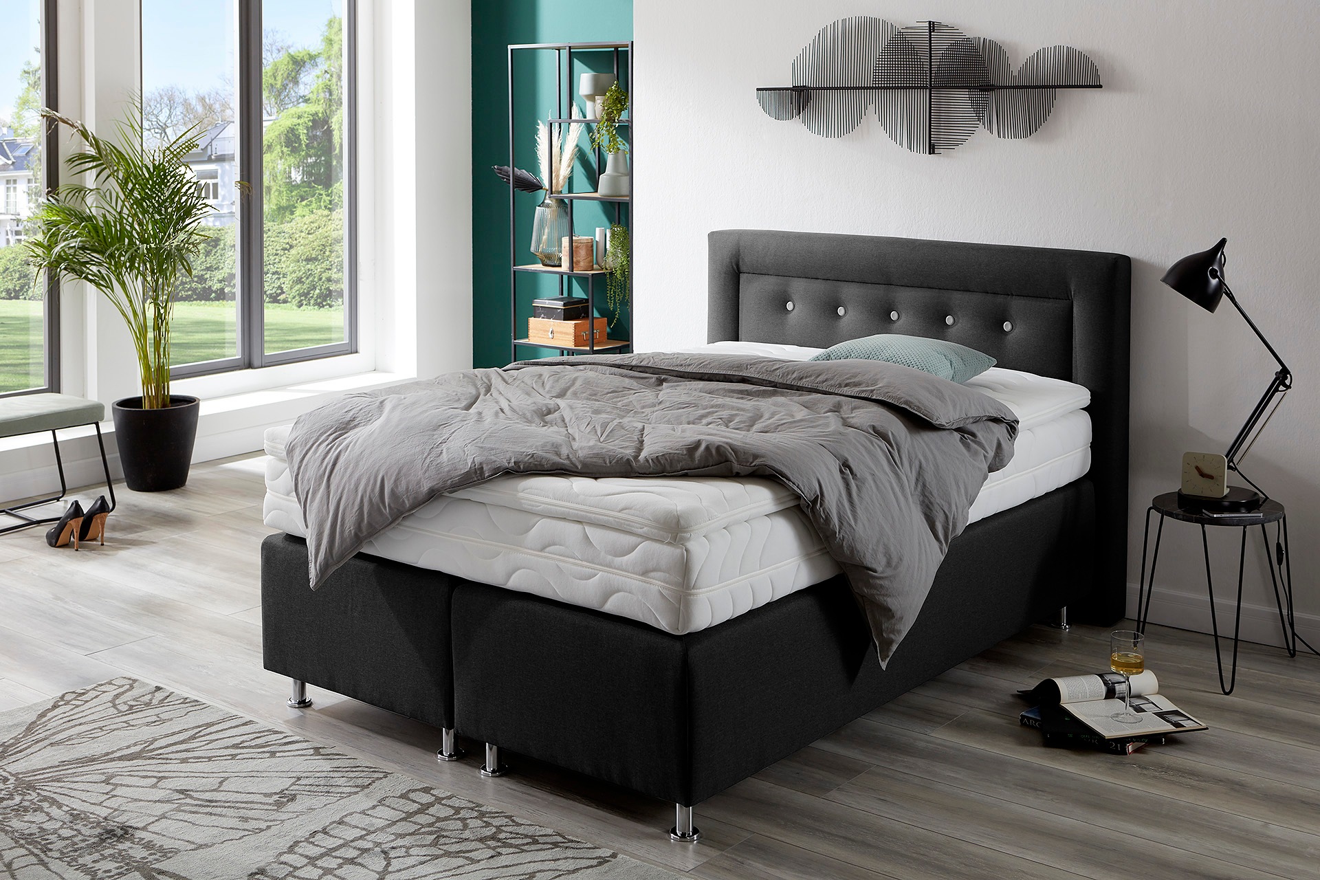 Westfalia Schlafkomfort Boxspringbett, wahlweise mit Topper