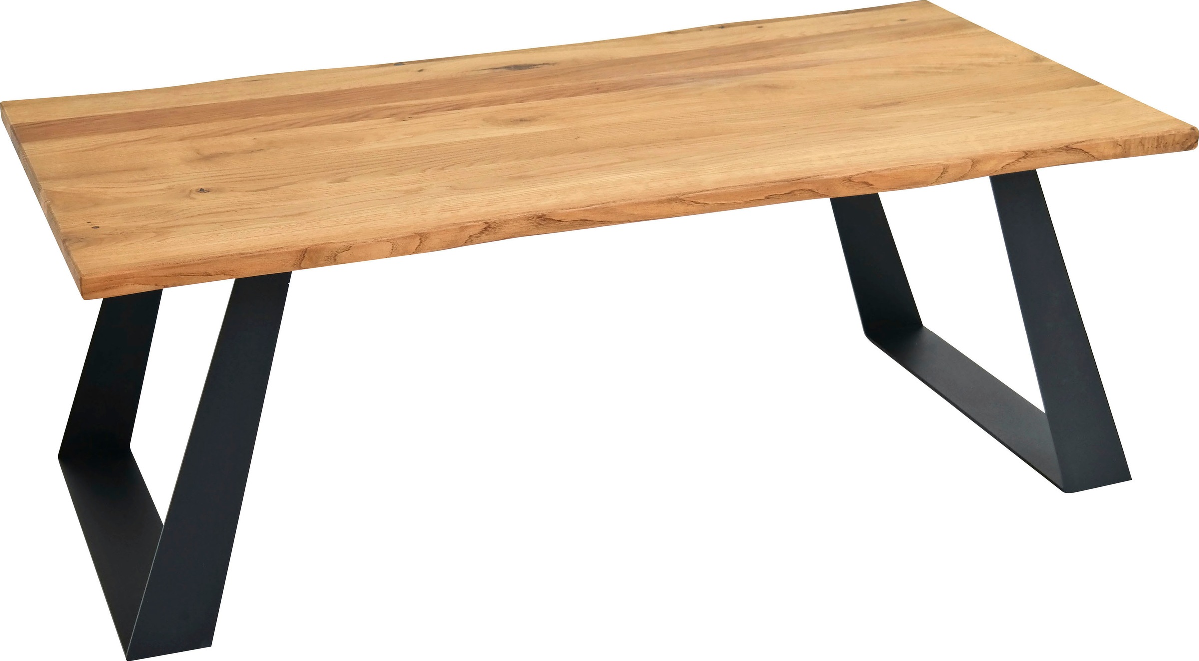 PAROLI Couchtisch »GAJUS« Wildeiche + schwarz + Wildeiche