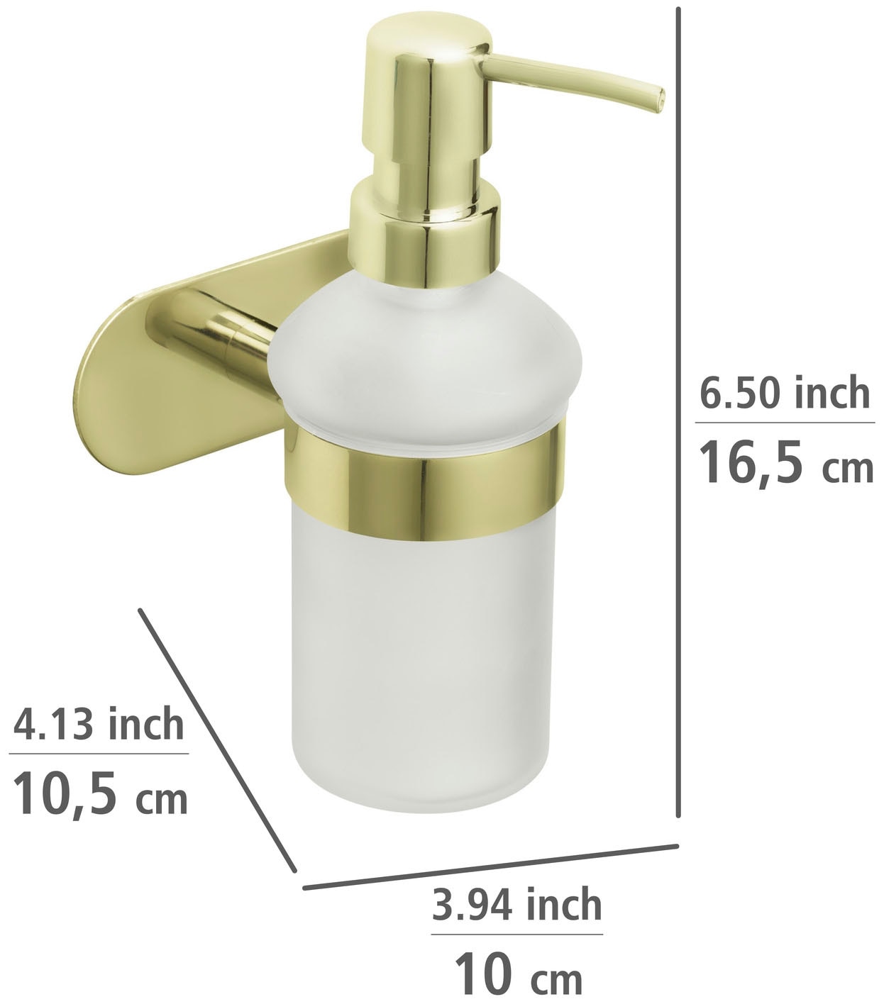 WENKO Seifenspender »Turbo-Loc® Orea«, Halter aus Edelstahl