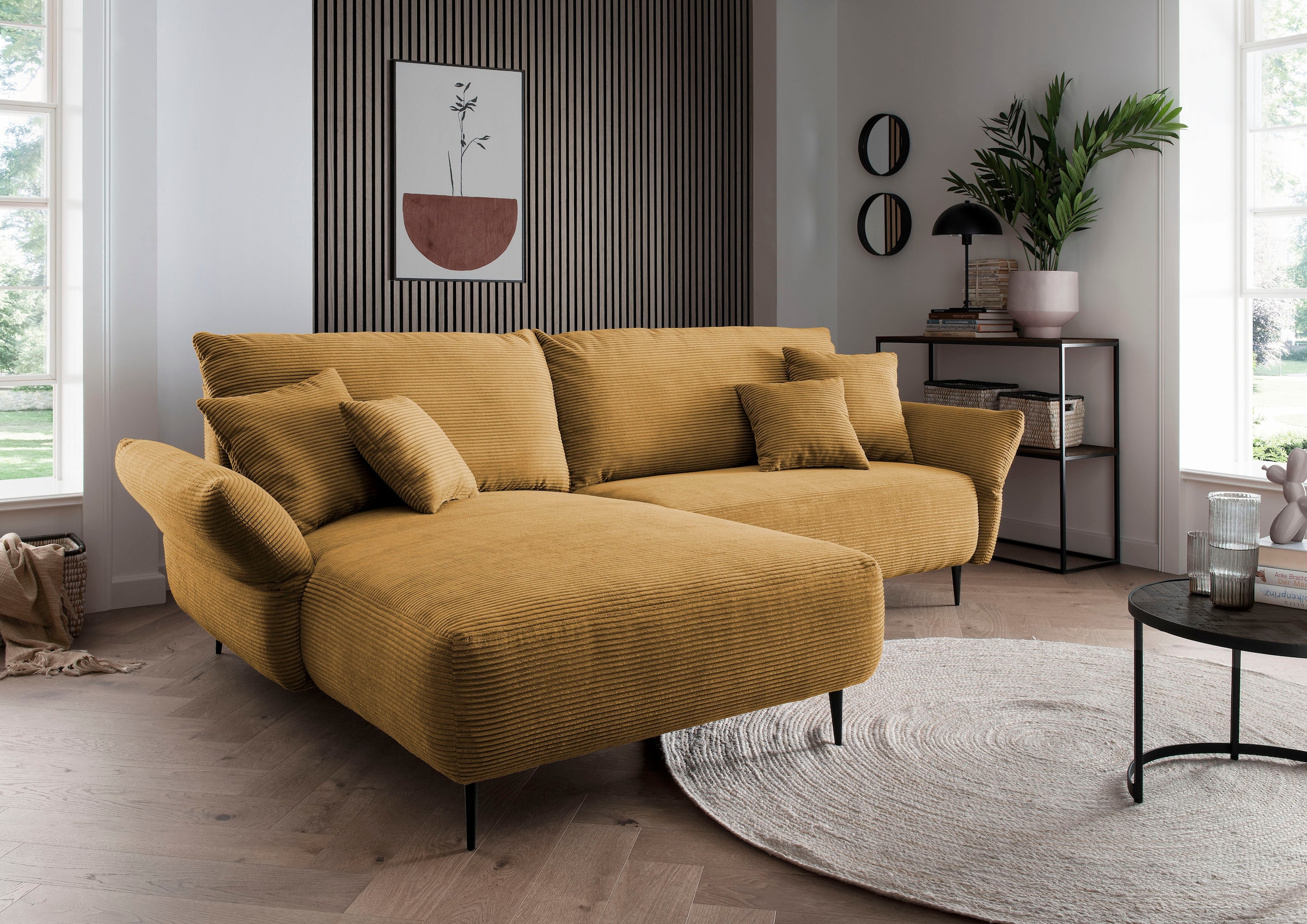 INOSIGN Ecksofa »Amarena L-Form«, inklusive Armlehnenverstellfunktion, 4x Z günstig online kaufen