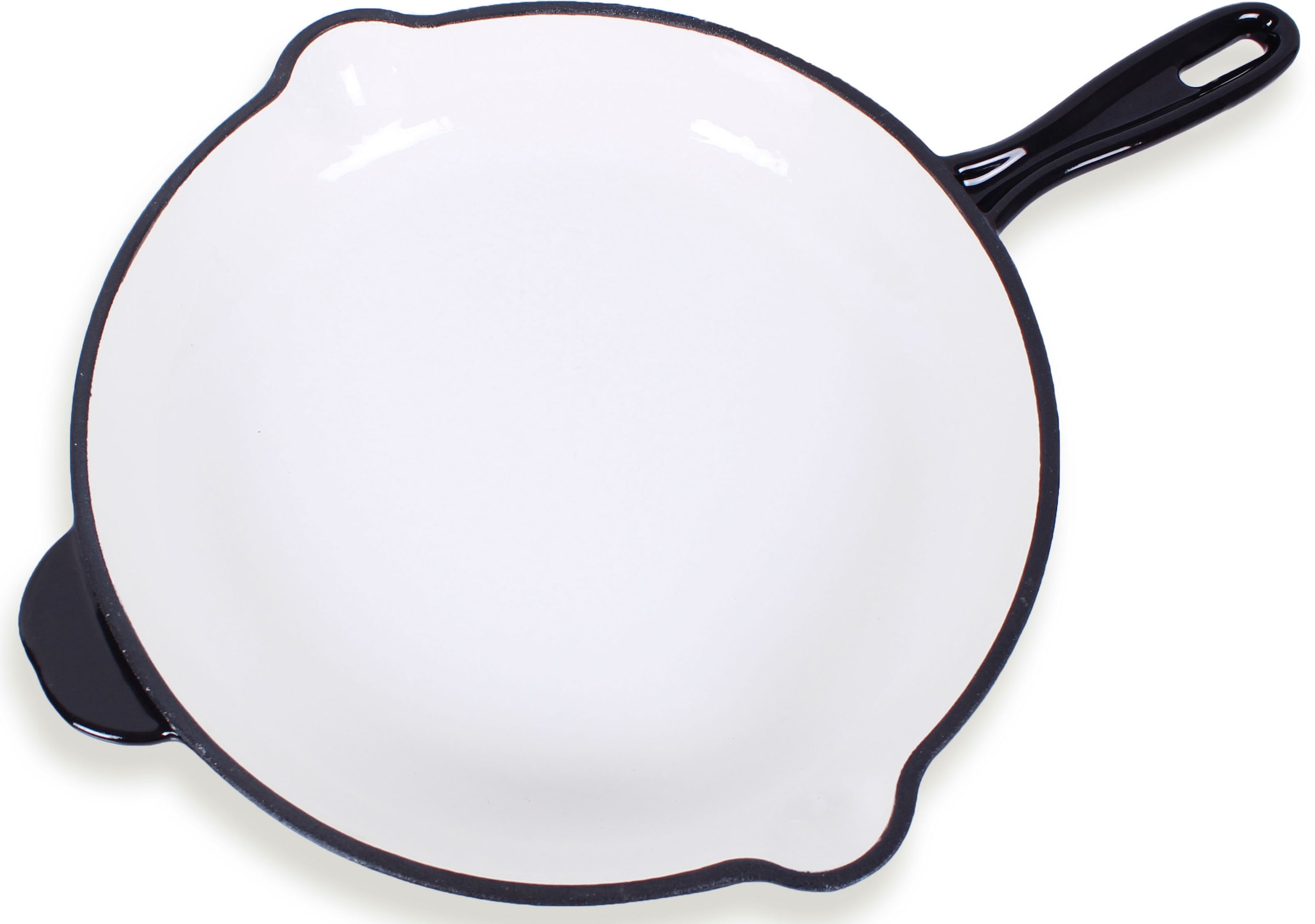 ECHTWERK Bratpfanne »mit Emaille-Beschichtung«, Gusseisen, Ausgießer, für Backöfen, Grill, BBQ und Induktion, Ø 26,5 cm