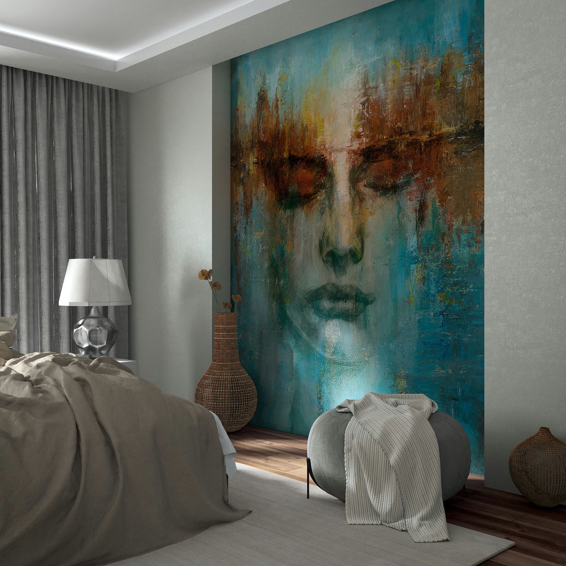 Marburg Fototapete »Tapete Natural Faces«, Motiv, moderne Vliestapete für W günstig online kaufen