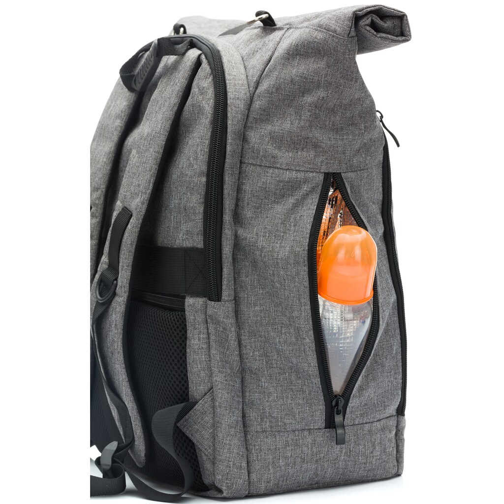 Fillikid Wickelrucksack »Dublin, grau melange«