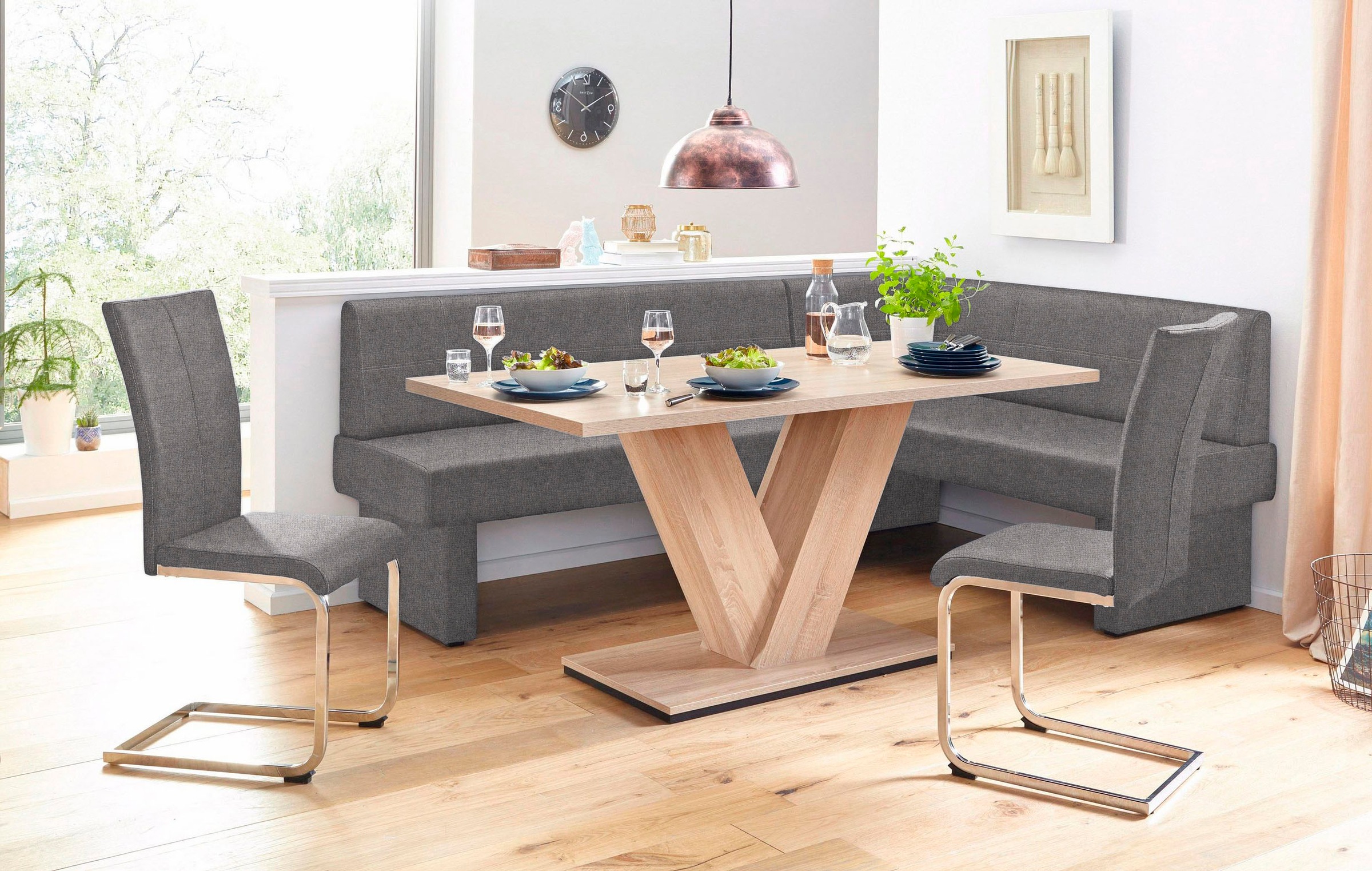 Home affaire Eckbank "Nils" Sitz und Rücken gepolstert, verschiedene Qualit günstig online kaufen