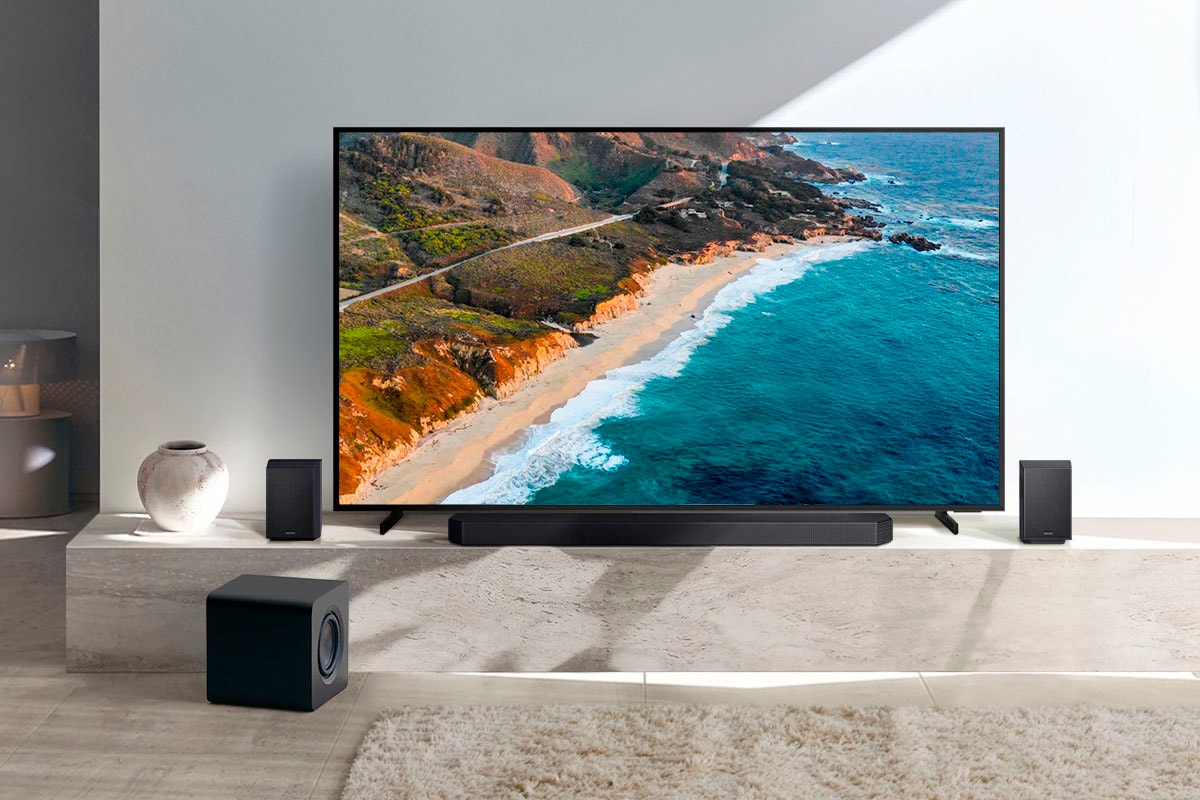 Samsung Soundbar »HW-Q935GF Q-Soundbar«, 9.1.4-Kanal Subwoofer & Rücklautsprecher, Kabellos Dolby Atmos, DTS:X