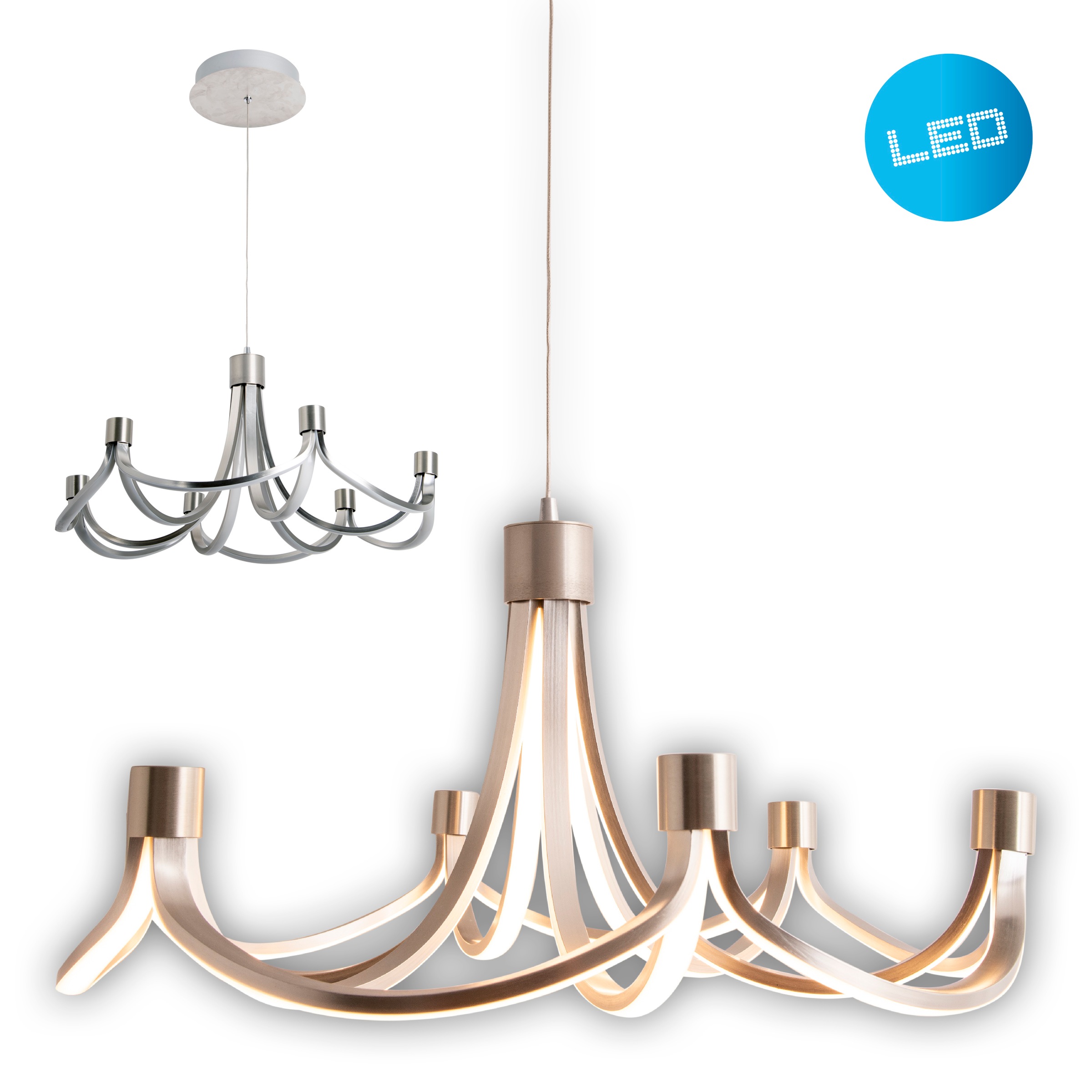 näve LED Pendelleuchte »Festos«, 1 flammig, Leuchtmittel LED-Modul   LED fe günstig online kaufen