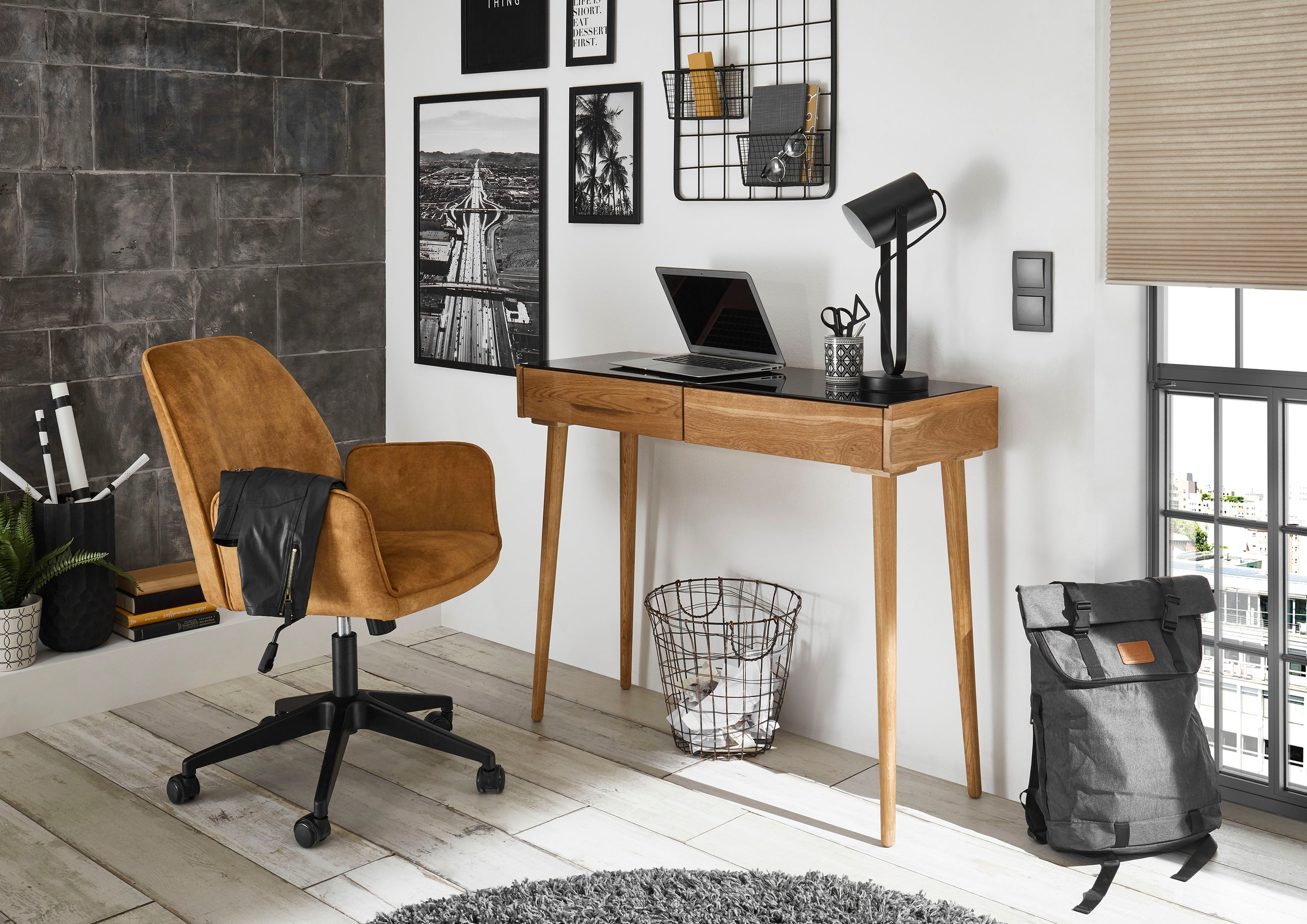 MCA furniture Schreibtischstuhl "O-Ottawa" () Stoffbezug Velvet, Bürostuhl günstig online kaufen