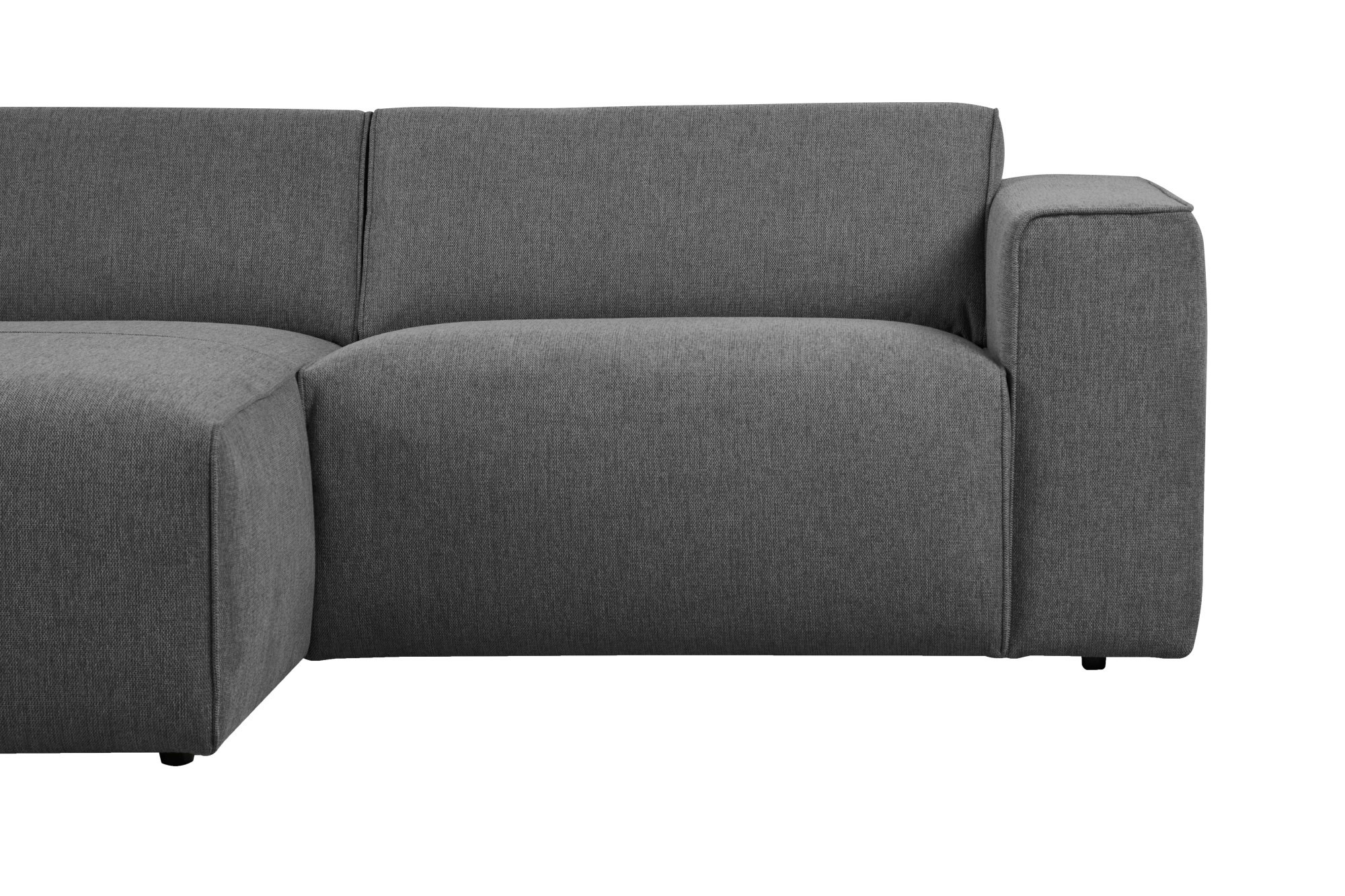 andas Ecksofa »Noord mit Kedernaht, Breite 234 cm«, mit Kedernaht, Breite 234 cm, Cord, Struktur, Webstoff