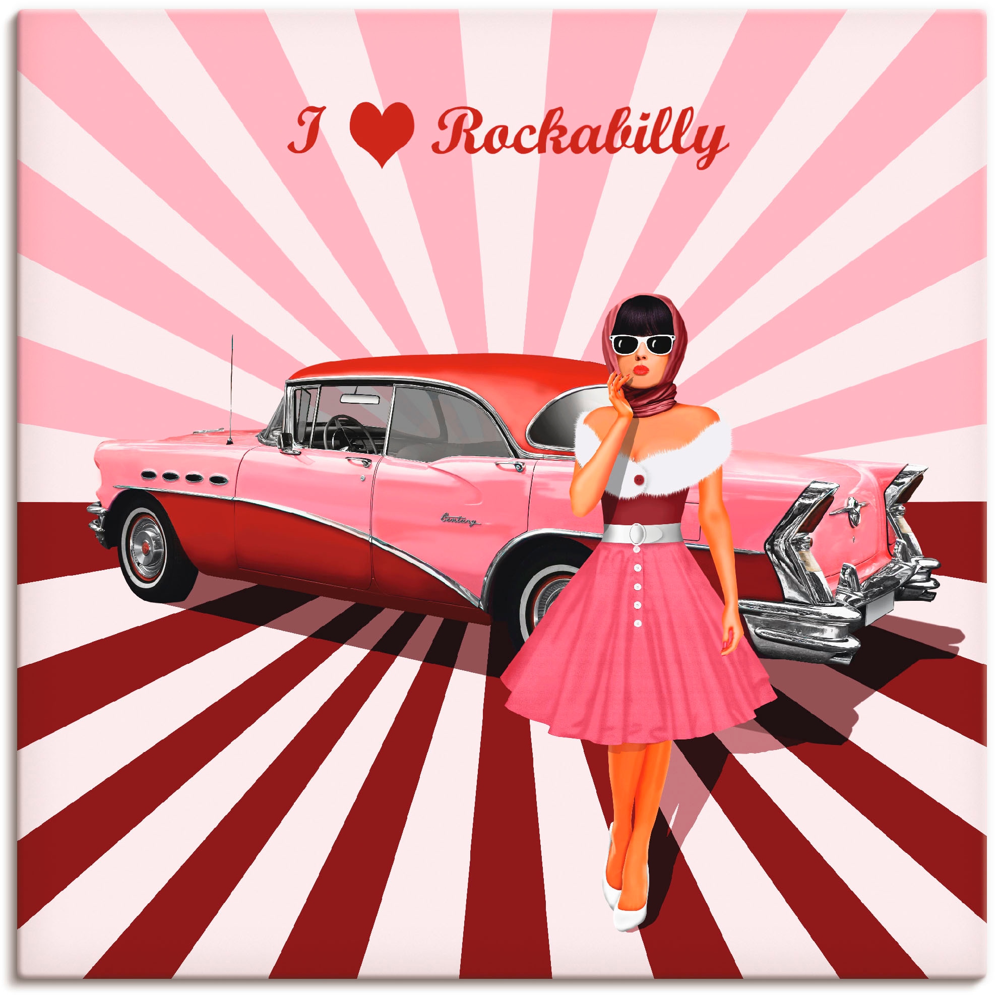 Artland Wandbild "Ich liebe Rockabilly", Ausstellungsplakate, (1 St.), als günstig online kaufen