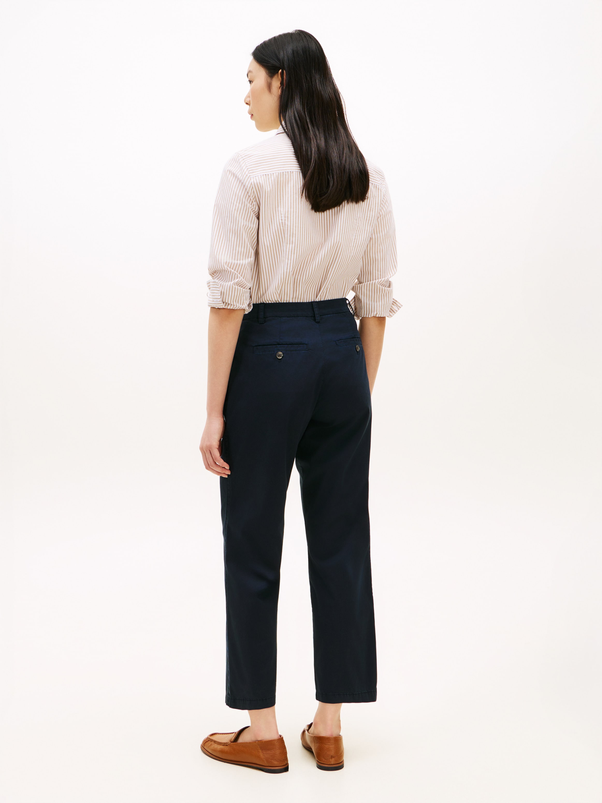 Tommy Hilfiger Chinohose »CO GMD SLIM STRAIGHT CHINO«  mit mittlerer Leibhöhe