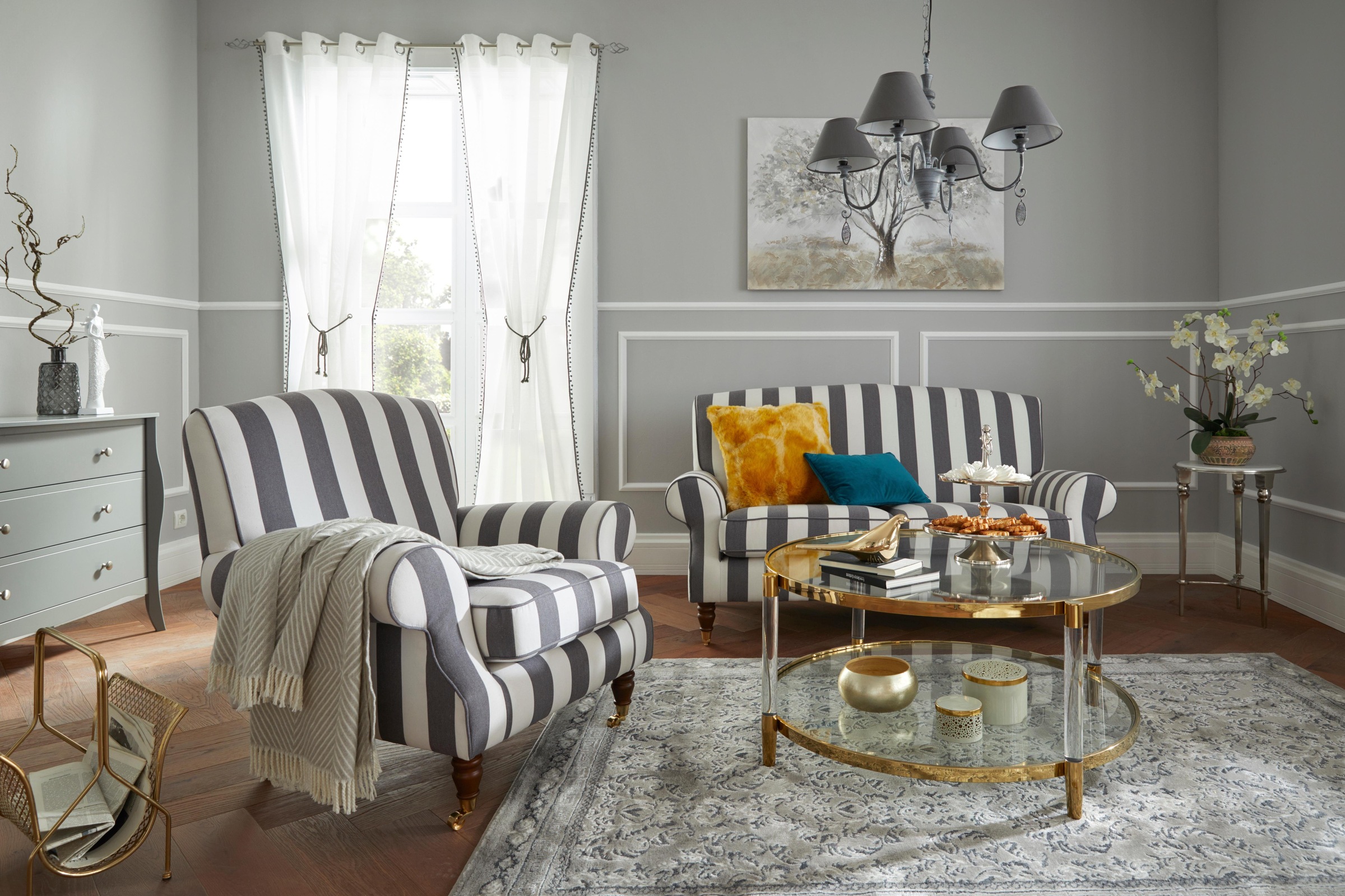 Guido Maria Kretschmer Home&Living Sessel »Rennes«, in Samtoptik oder Baumwoll-Mix