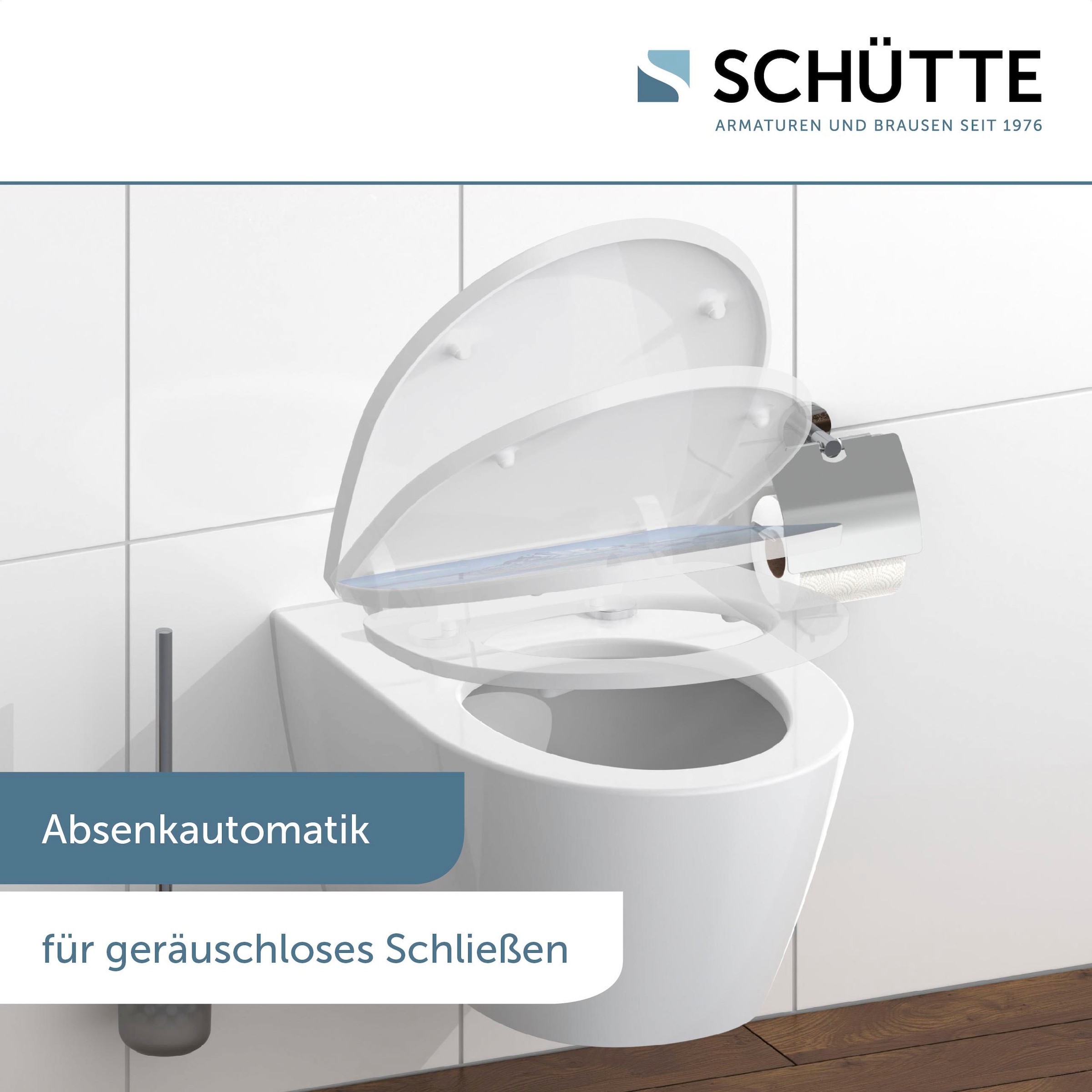 Schütte WC-Sitz »Iceberg«, Duroplast, mit Absenkautomatik und Schnellverschluss, High Gloss