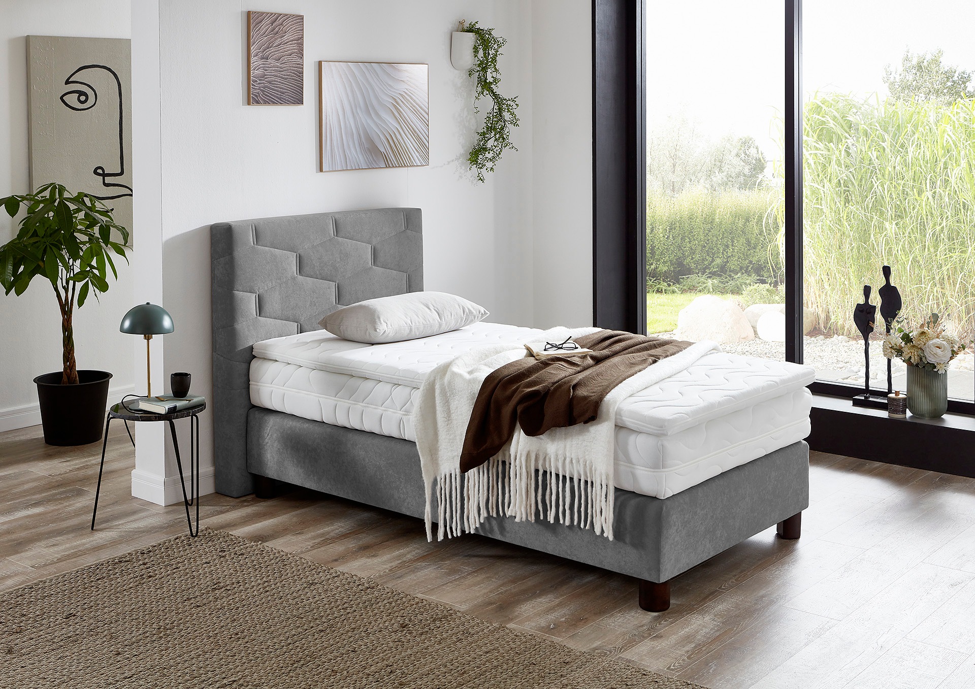 Westfalia Schlafkomfort Boxspringbett wahlweise mit Topper günstig online kaufen