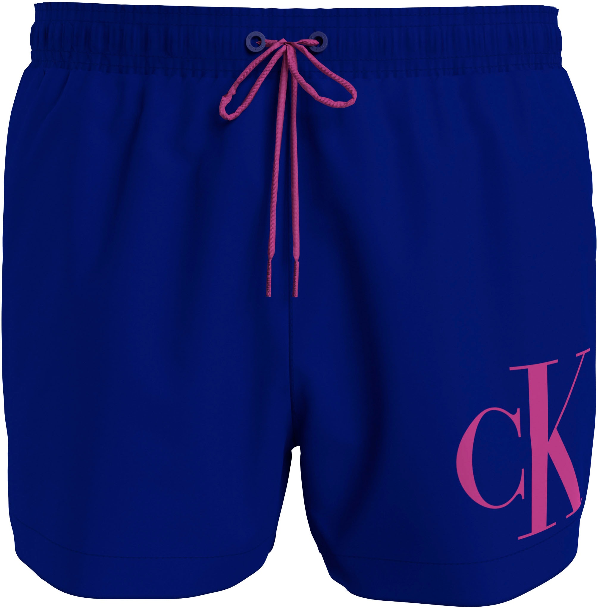 Bild von Calvin Klein Swimwear Badeshorts »SHORT DRAWSTRING«, mit großem Logo-Print auf dem Bein
