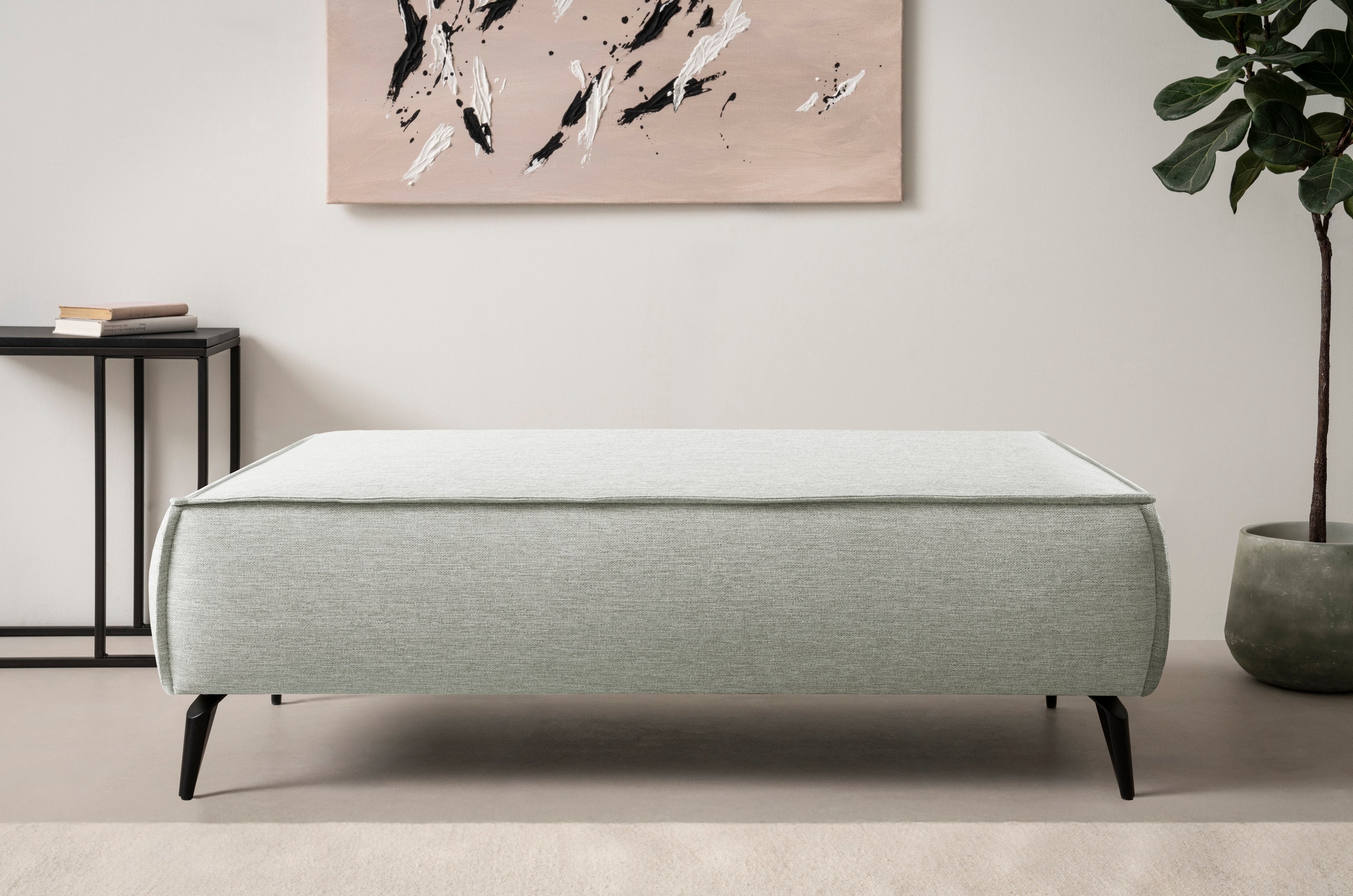 Home affaire Hocker »TVINNU, mit Kedernaht, Cord u. Flachgewebe« zur Serie günstig online kaufen