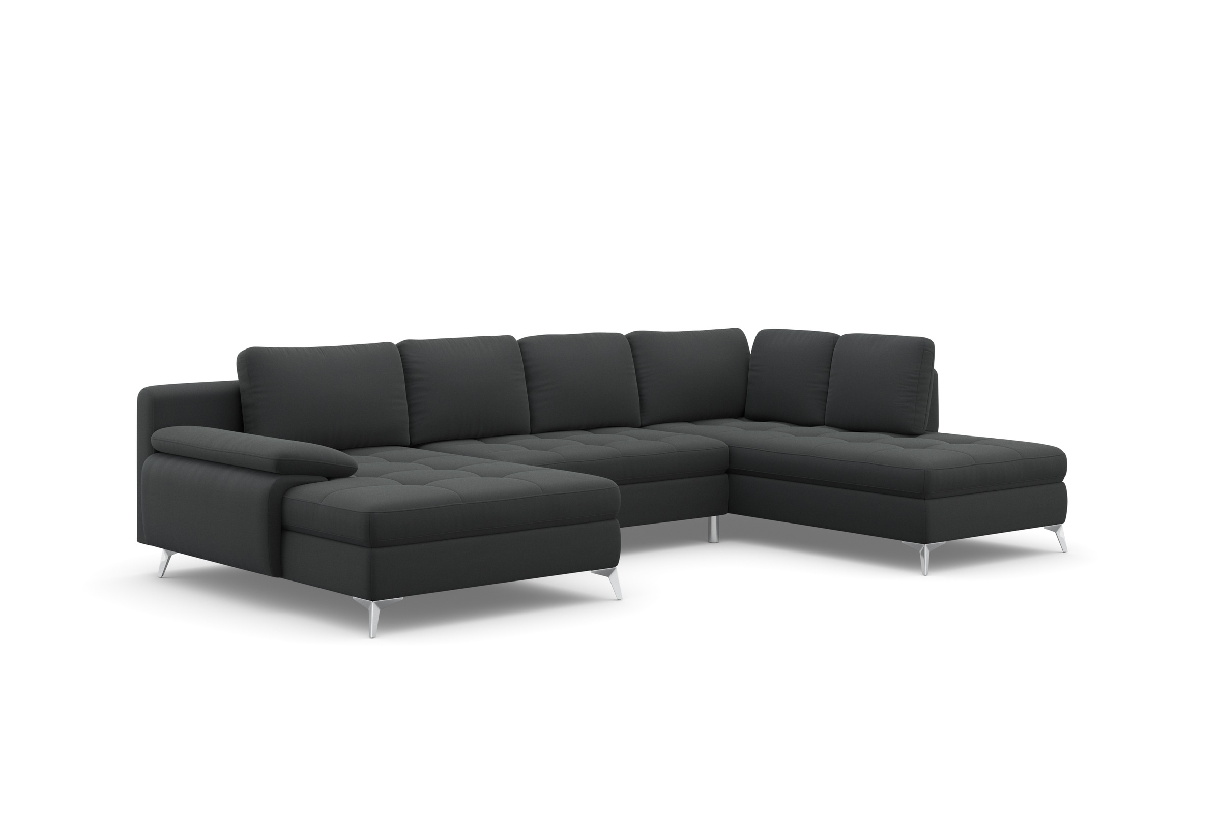 sit&more Wohnlandschaft »Latigo U-Form«, mit Recamiere, wahlweise mit Bettfunktion und Bettkasten