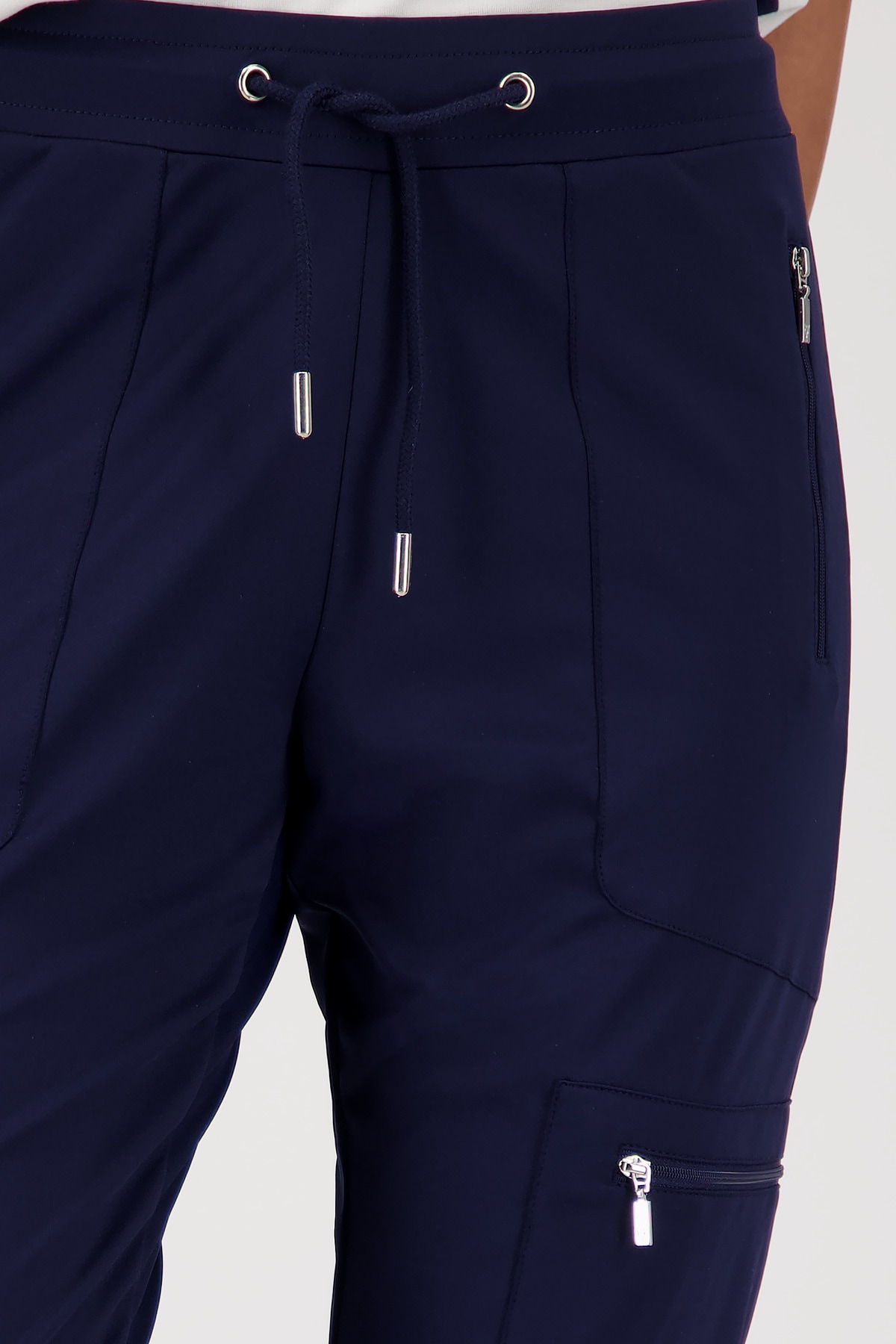 Monari Cargohose »Hose Jersey Cargo 72cm«, Mit elastischem Bund