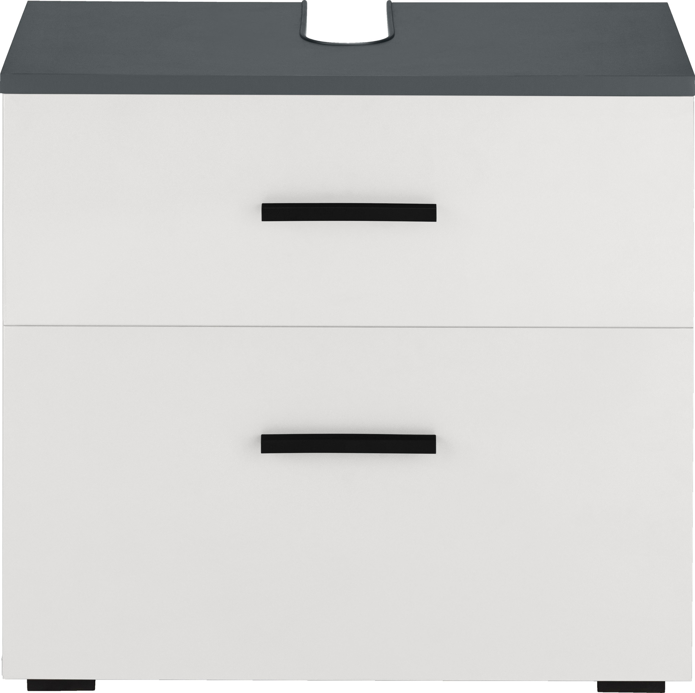 INOSIGN Waschbeckenunterschrank "Skara" mit Klappe und Schubkasten, schwarz günstig online kaufen