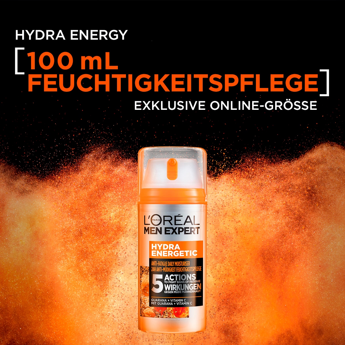 2. Bild von L'ORÉAL PARIS MEN EXPERT Feuchtigkeitscreme »Hydra Energy 24H Anti-Müdigkeit«, mit Vitamin C