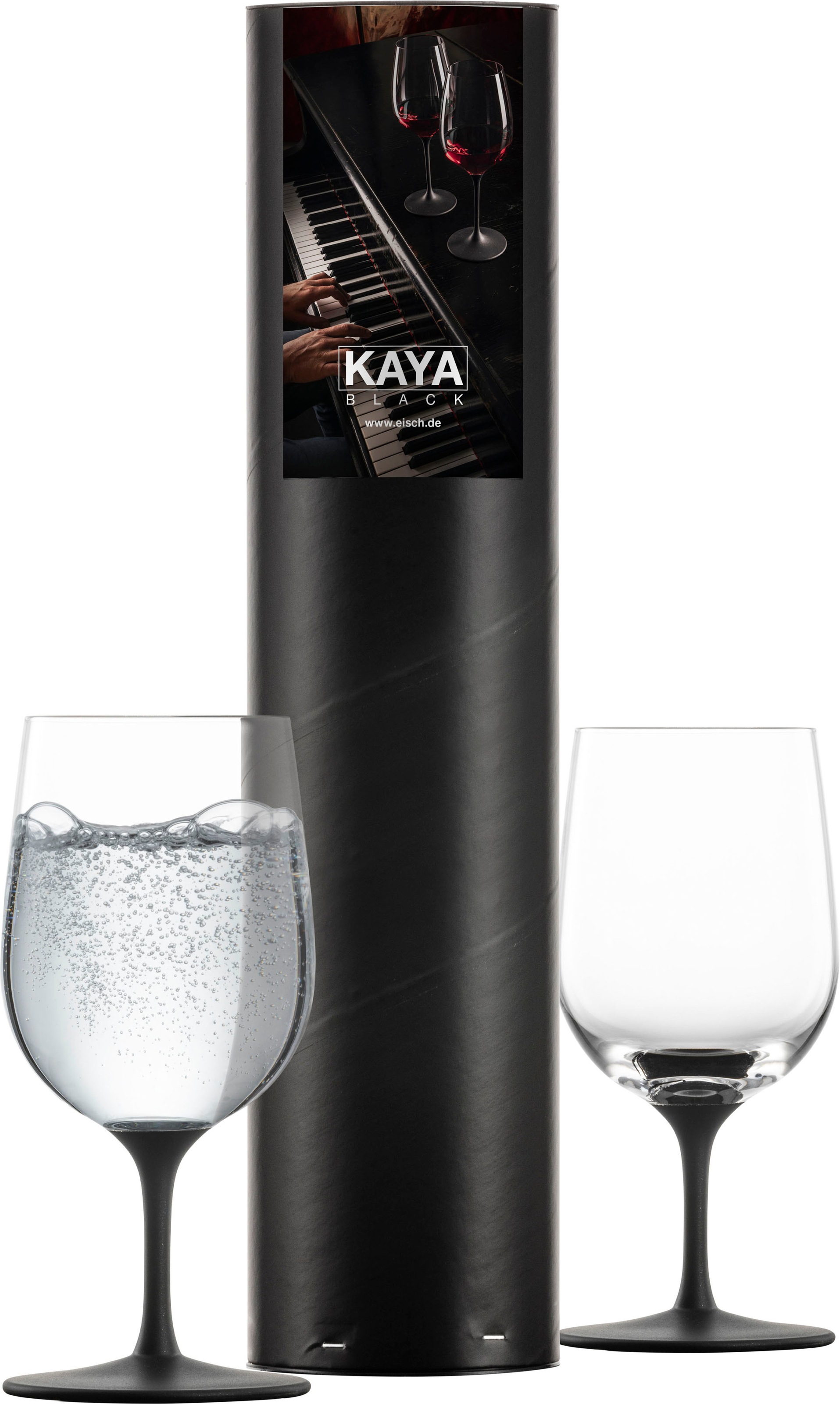 Eisch Germany Gläser-Set »KAYA BLACK«, (Set, 2 tlg., 2 Mineralwassergläser günstig online kaufen