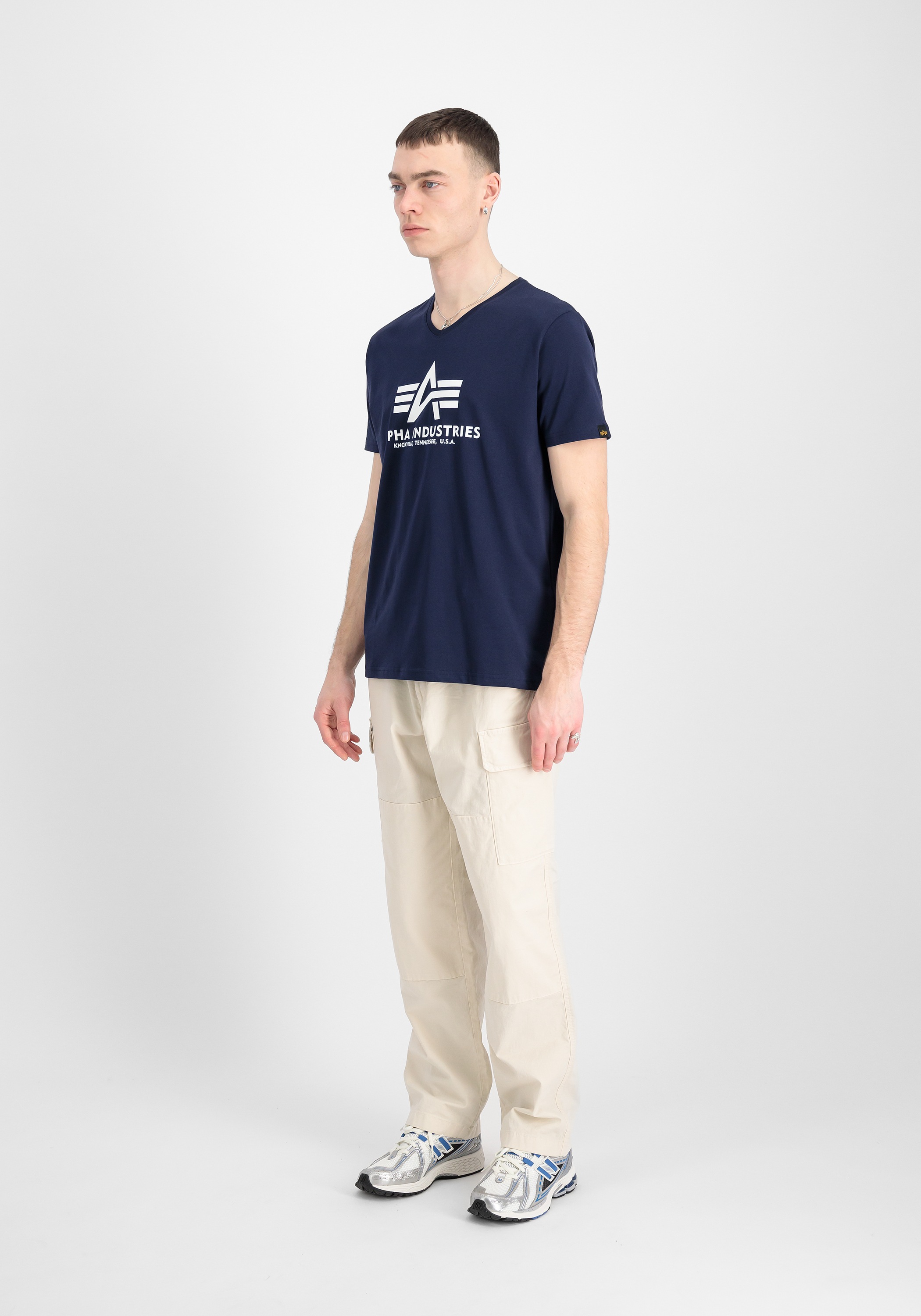 Alpha Industries T-Shirt »Alpha Industries Men - T-Shirts Basic V-Neck T«
