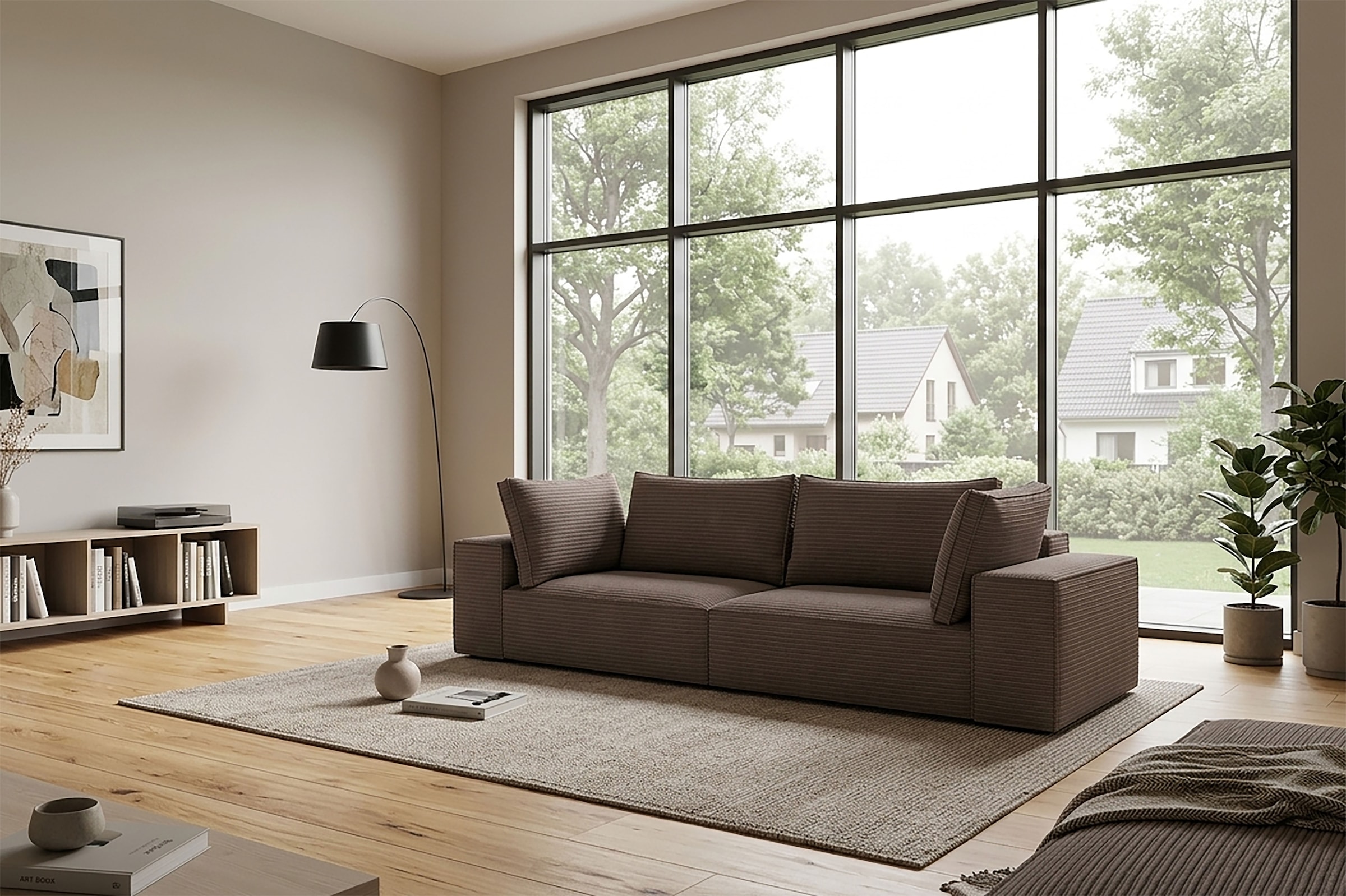 Trends by HG Big-Sofa »Conor XXL« Schlaffunktion + Bettkasten
