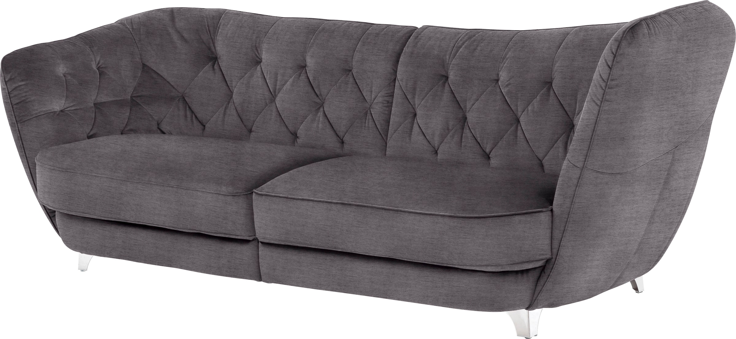 Leonique Big-Sofa »Retro«, stylischer Hochlehner günstig online kaufen