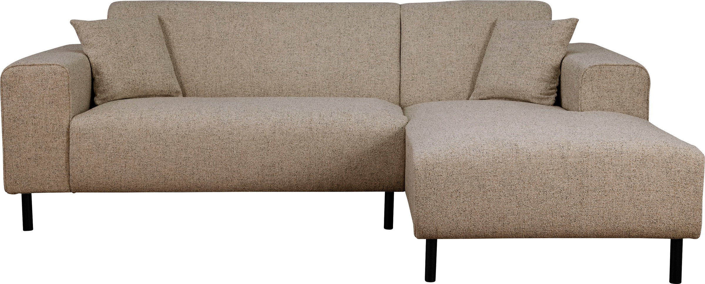 Home affaire Ecksofa »ARROS L-Form mit Wellenunterfederung, Maße B/T/H: 235/163/81 cm«, incl. Zierkissen, mit Recamiere rechts/links bestellbar, auch in Cord