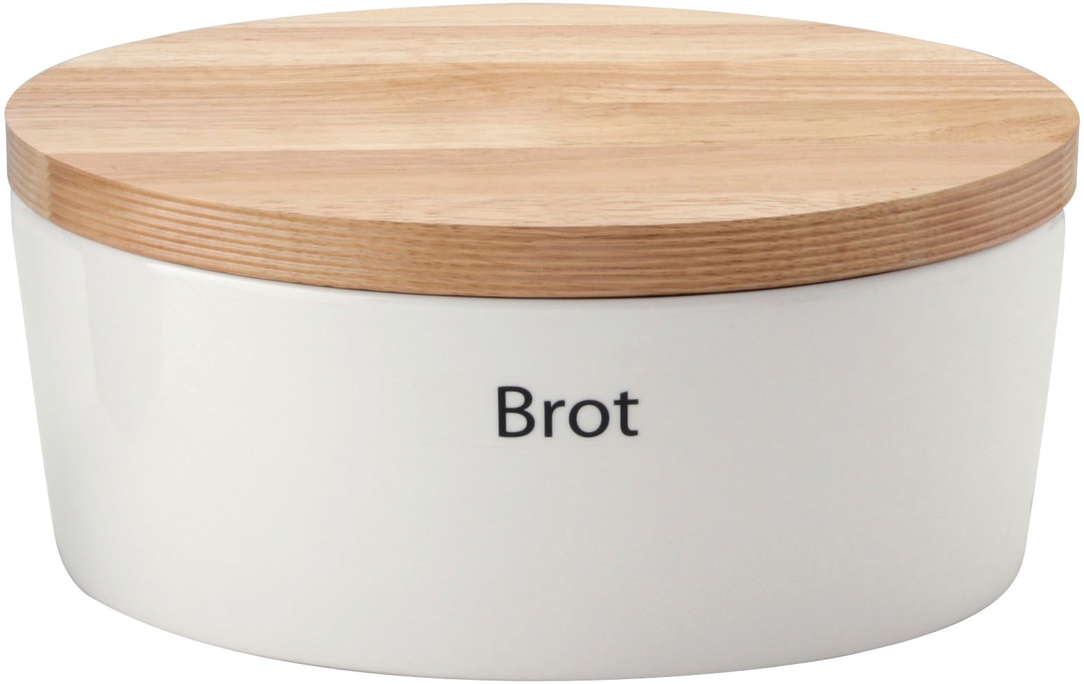 Continenta Brotkasten 1 Stk. tlg. Brottopf, mit Holzdeckel, auch als Brotsc günstig online kaufen