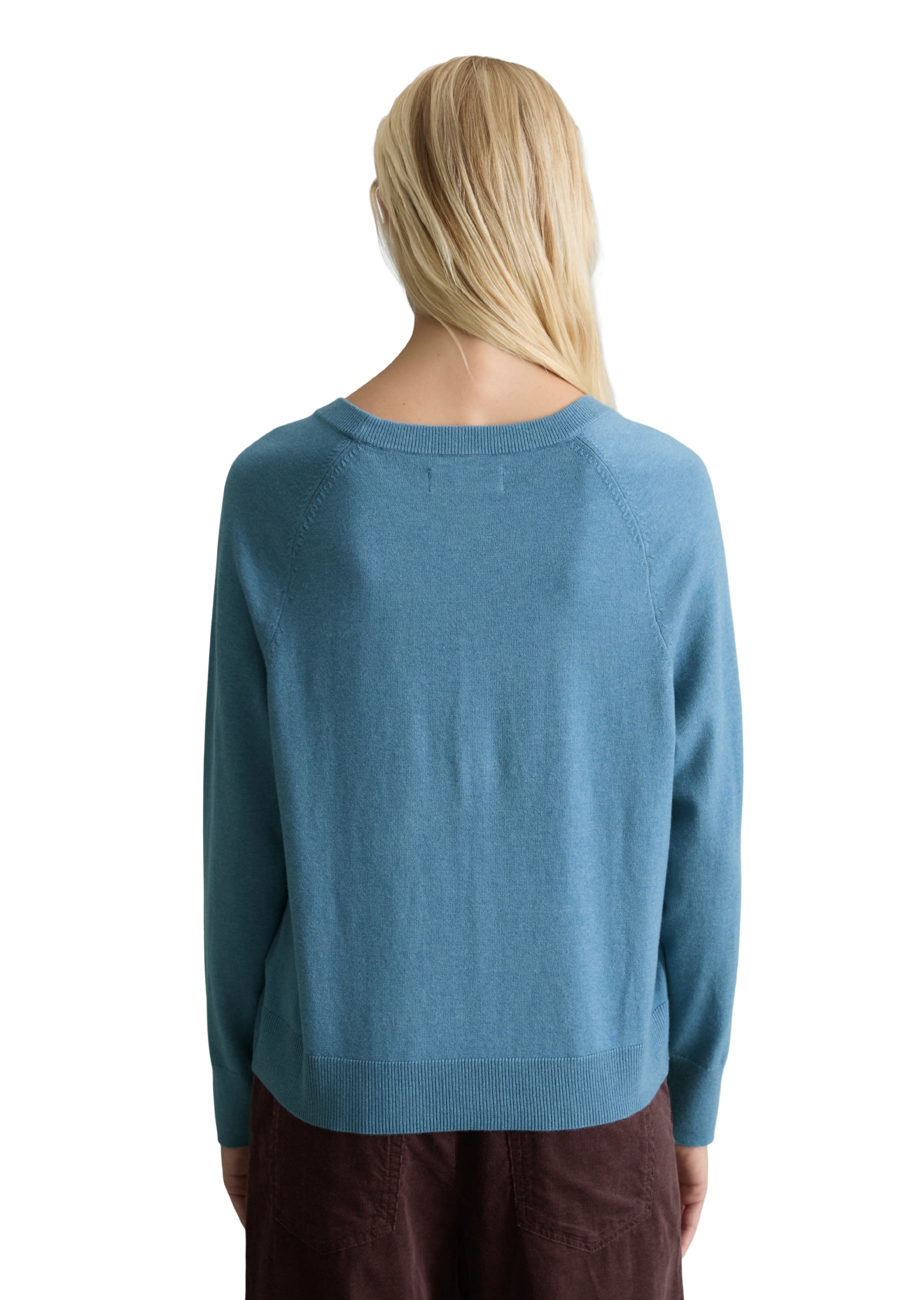 Marc O'Polo DENIM Rundhalspullover regular fit, Strick, aus Soft Cotton Stretch, Raglanärmel