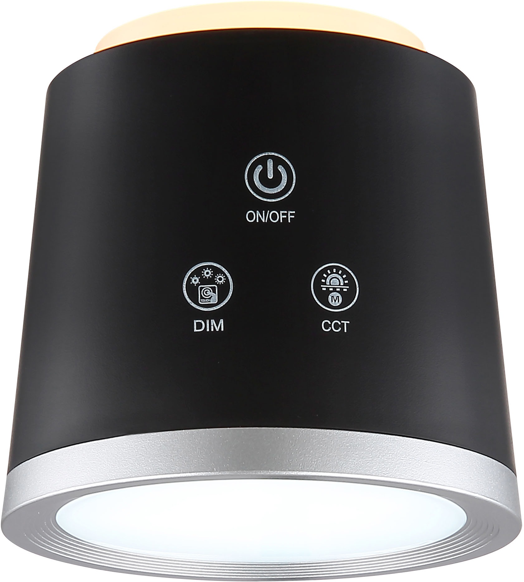 GLOBO LIGHTING LED Tischleuchte »MEEYA«, Leuchtmittel LED-Modul | LED fest integriert, Tischlampe/Arbeitszimmer/Bürotischleuchte/schwarz/Touch Ein/Aus