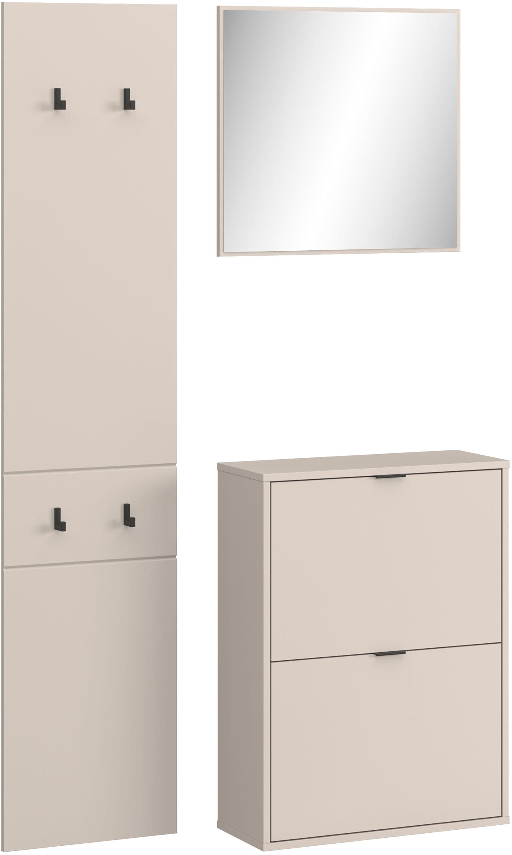 HBZ Garderoben-Set »Florenz Garderobe B/H/T 105x180x27 cm« 3 Stk. tlg.