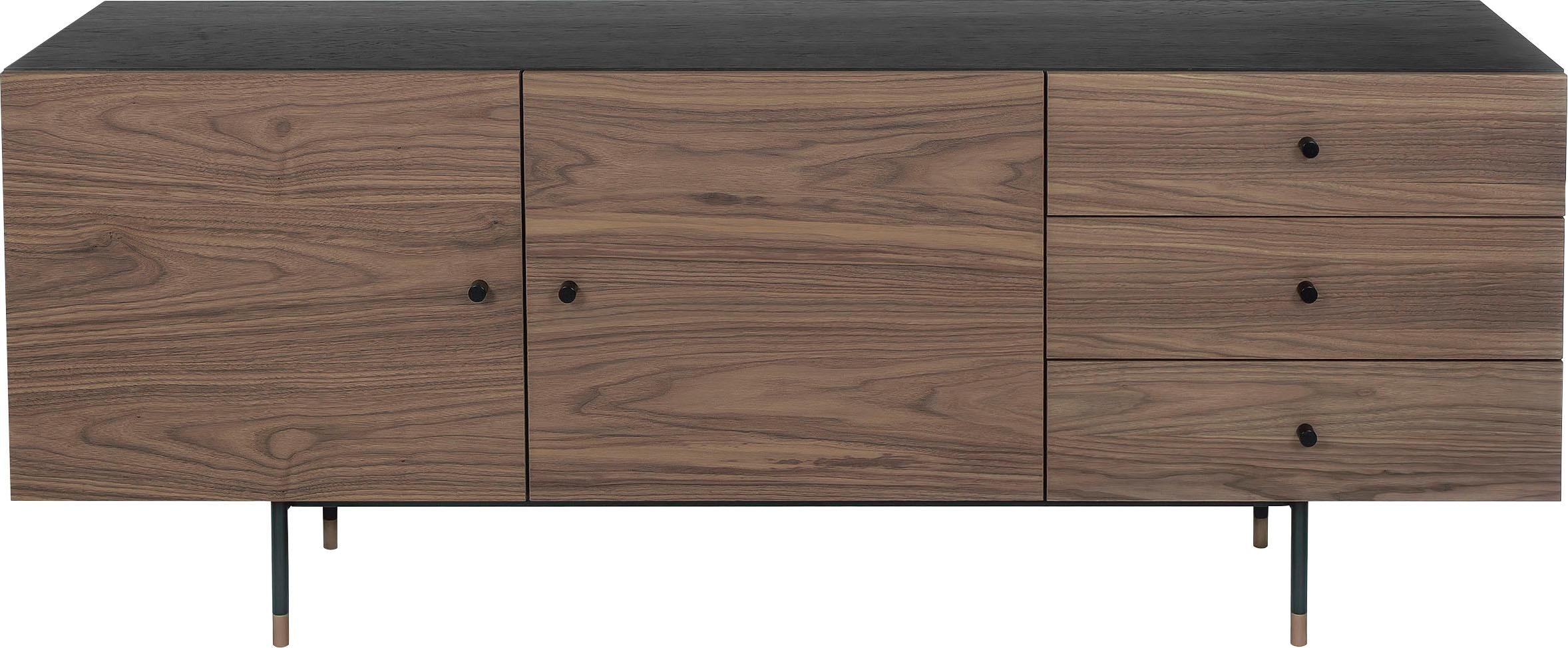 Woodman Sideboard »Daniel«, Kommode mit Holzfurnier aus Walnussbaum, Breite 180 cm