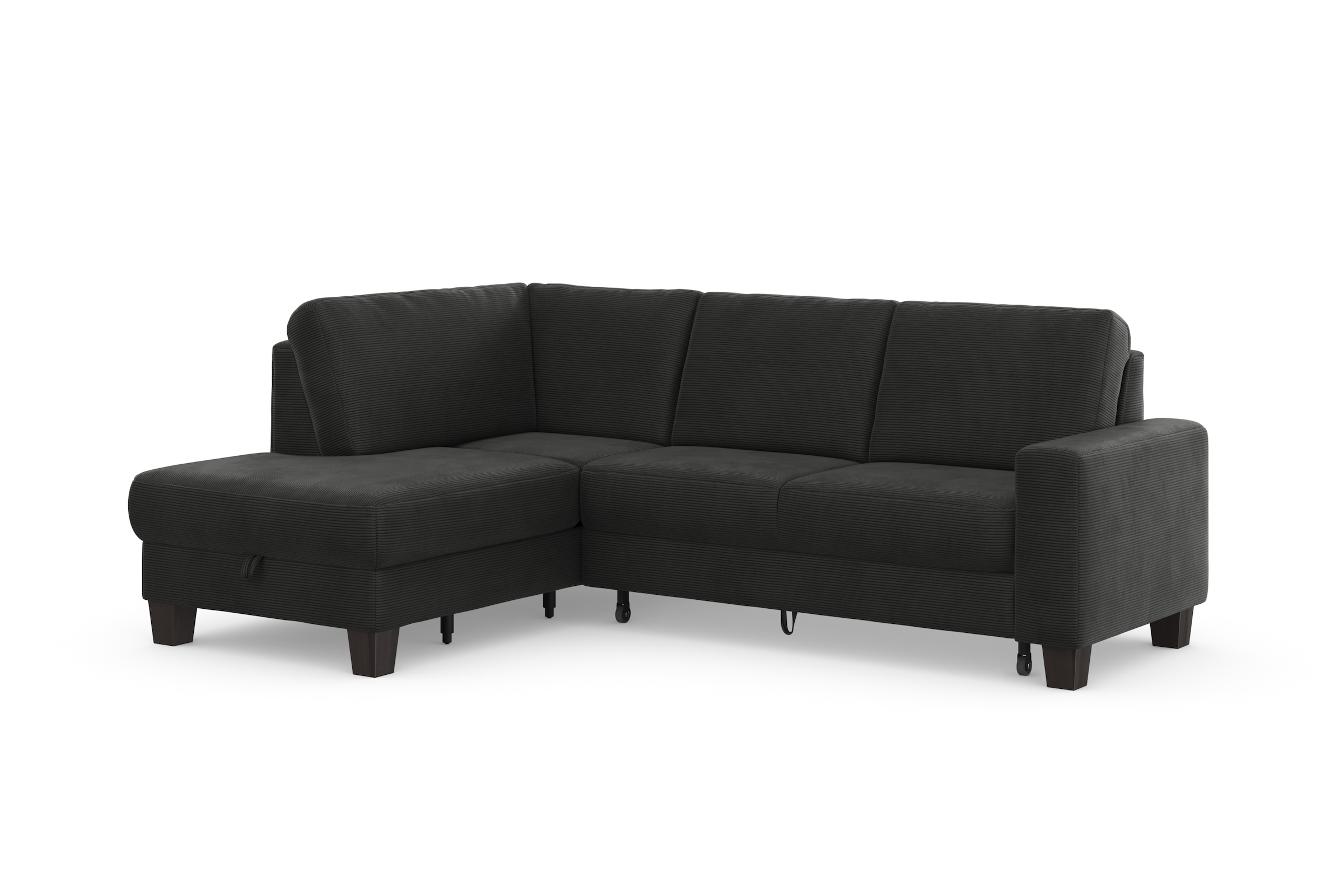 Home affaire Ecksofa »Summer L-Form«, mit Ottomane, mit oder ohne Bettfunktion und Bettkasten, Cord-Bezug