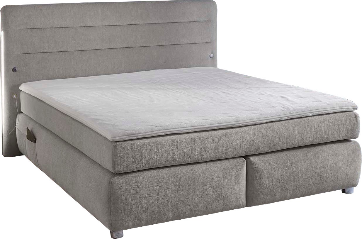 Jockenhöfer Gruppe Boxspringbett »Livia«, inklusive LED-Beleuchtung, 4x USB günstig online kaufen