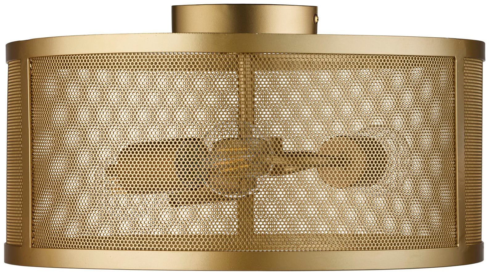 Searchlight Deckenleuchte »Fishnet 3Lt Deckenleuchte - Mattgoldenes Metall« E27 1 Stk.