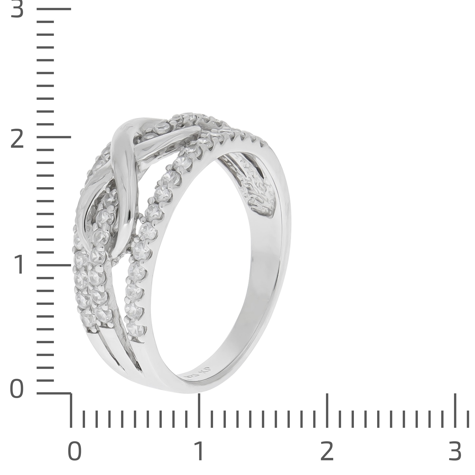 Zeeme Fingerring »Silber 925 rhodiniert mit Unendlichkeitssymbol«