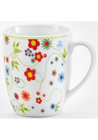 Becher »Vario Flower«, (Set, 6 tlg., 6 Kaffeebecher 300ml)