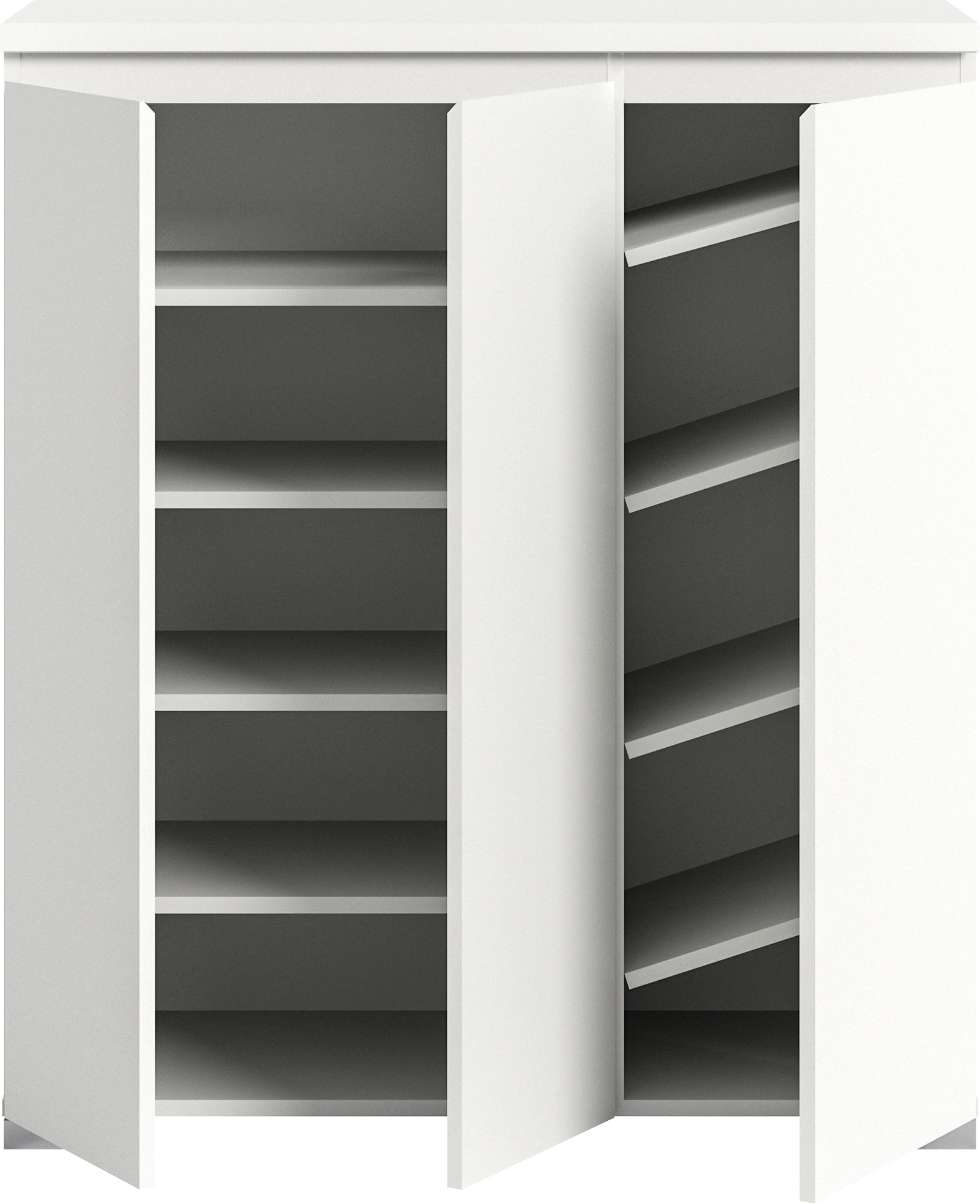 INOSIGN Schuhschrank »Skoskap, Tiefe 40 cm, 3 Türen, 10 Fächer, 8 Einlegeböden«, Platz für ca. 17 Schuhpaare, Kommode, Schuhkommode, Schuhregal