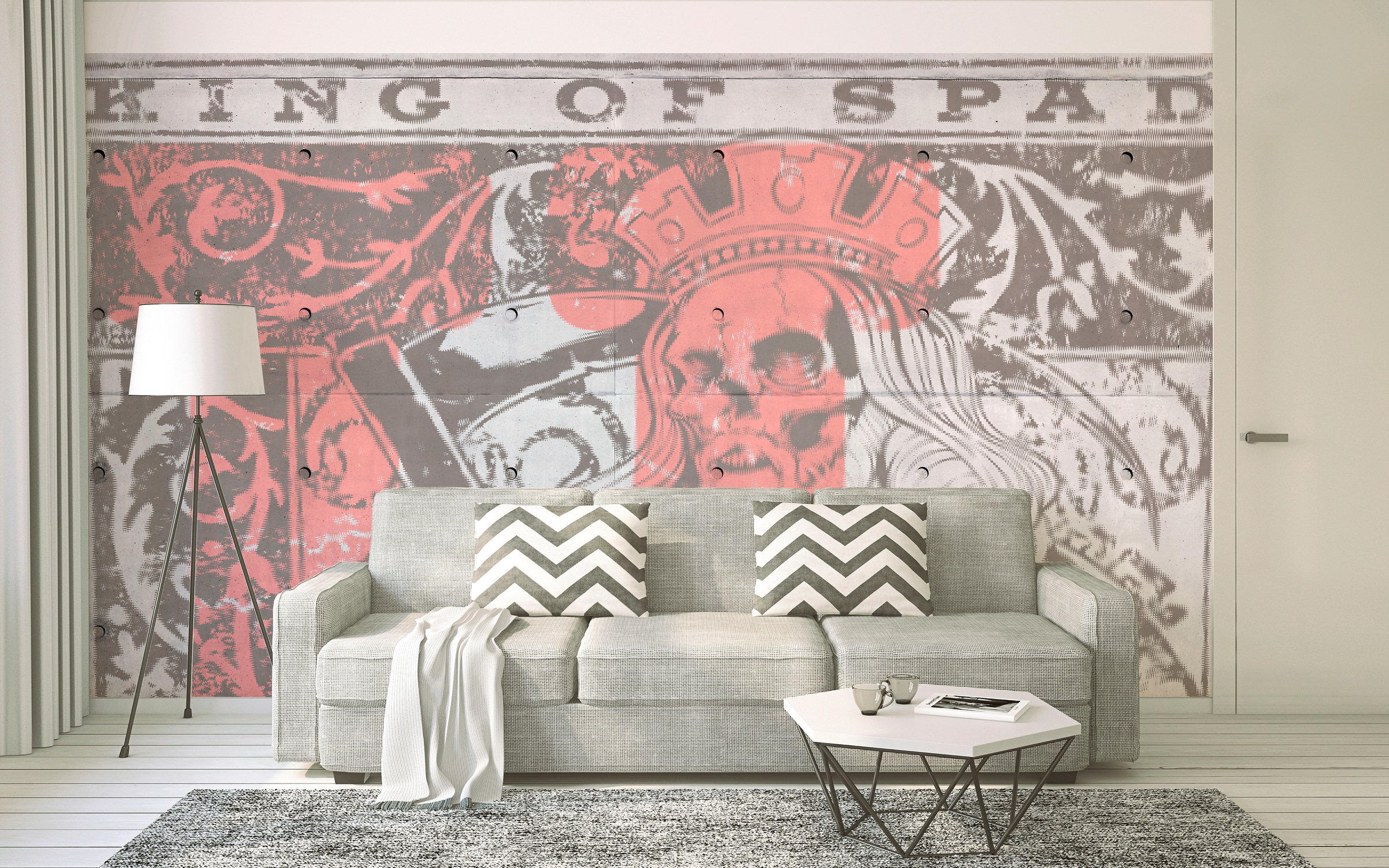 Architects Paper Fototapete »Atelier 47 King of Spades 1« mit Schrift glatt günstig online kaufen