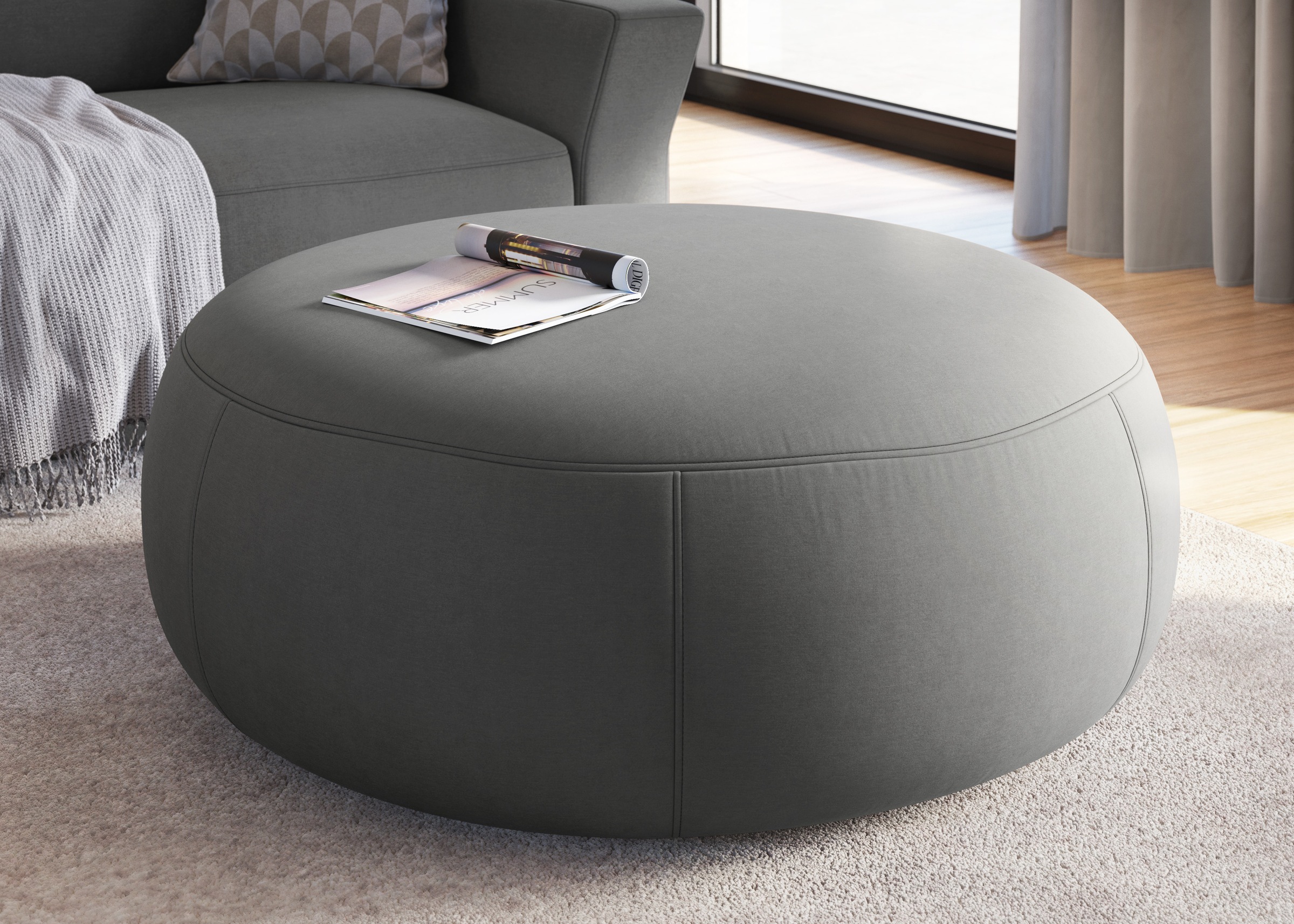 sit&more Hocker »Cadabra« Rundhocker, Durchmesser Sitzfläche 64 cm oder 104 günstig online kaufen